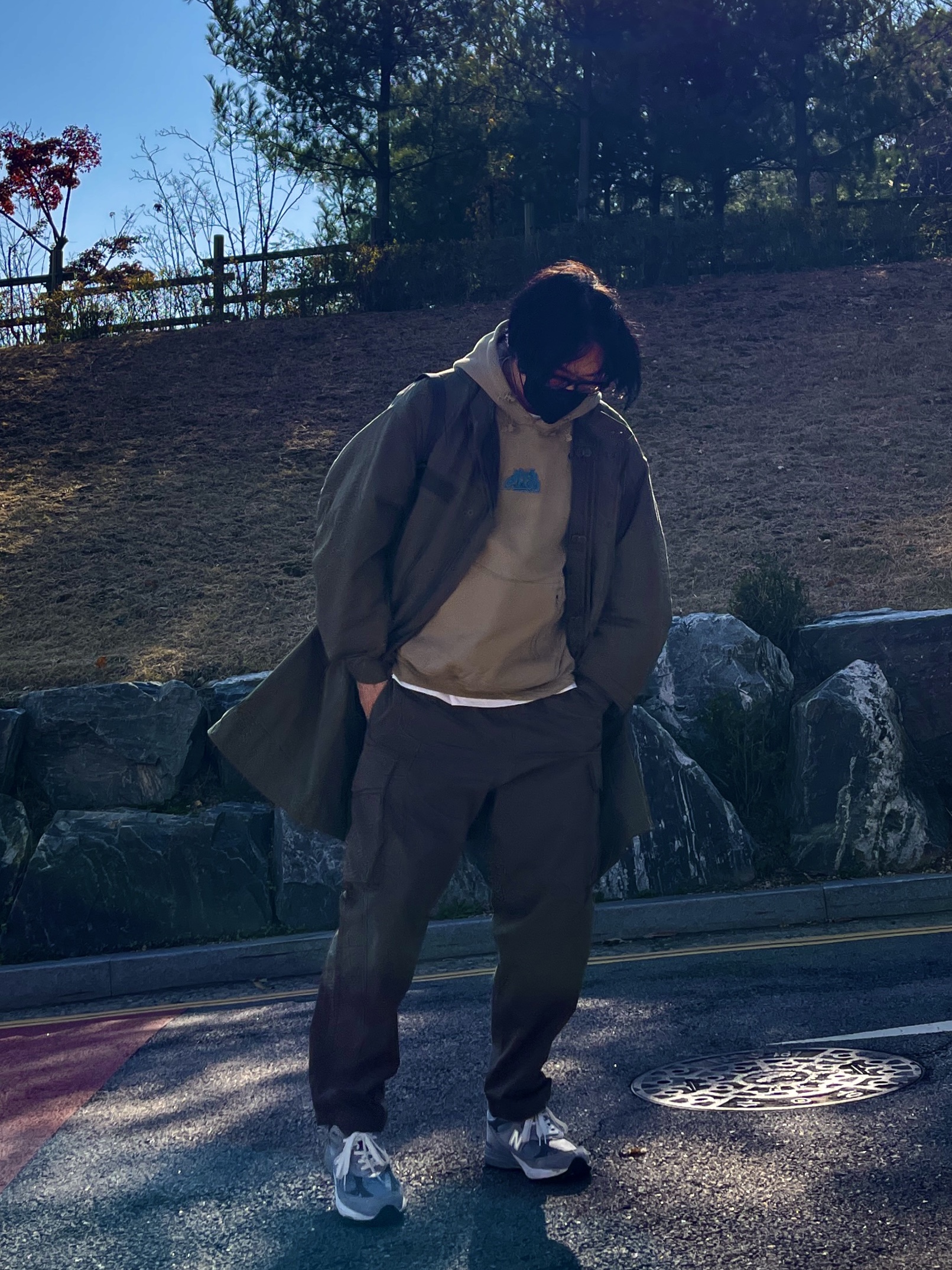 Freak's Store M-65 Mods Coat Liner Set Olive, Nike x Off-White NRG Fleece Hoodie Khaki - Asia 착용 스타일 - 1