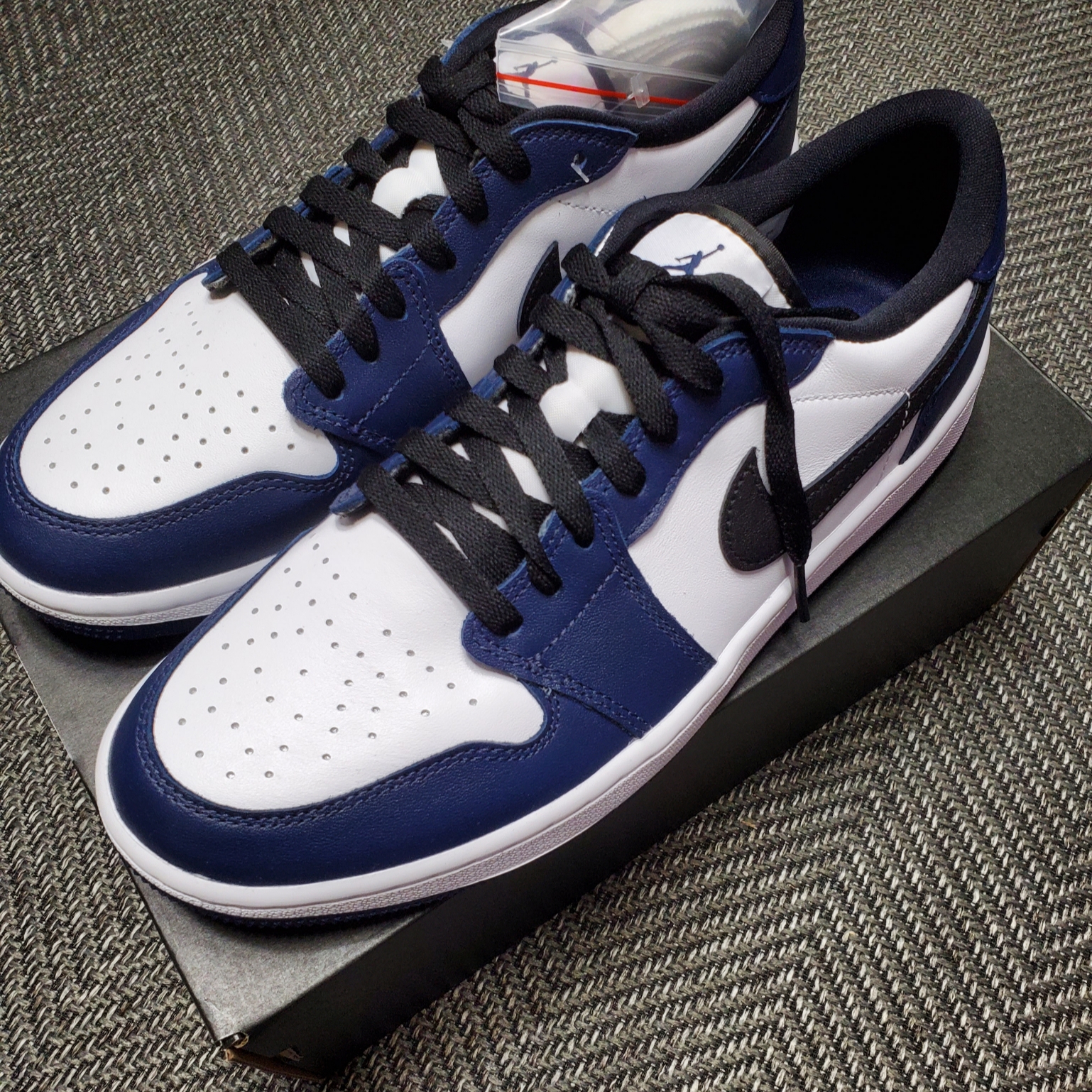 Jordan 1 Low Golf Midnight Navy 착용 스타일