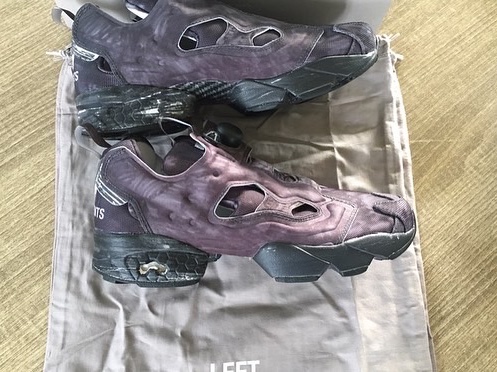 Reebok x Vetements Instapump Fury OG Washed Black 착용 스타일 - 2
