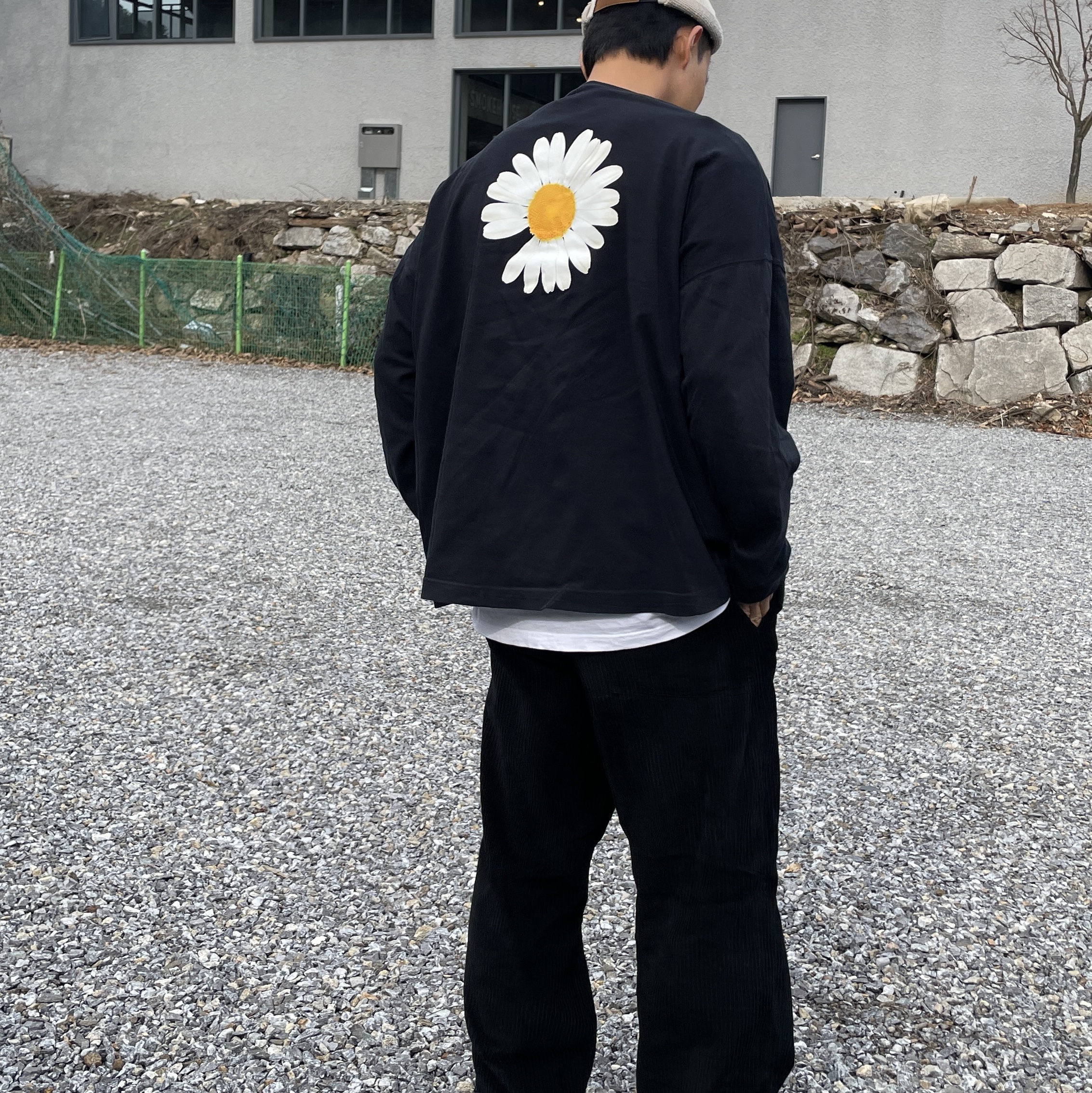 Nike x Peaceminusone LS T-Shirt Black (DR0097-010) 착용 스타일