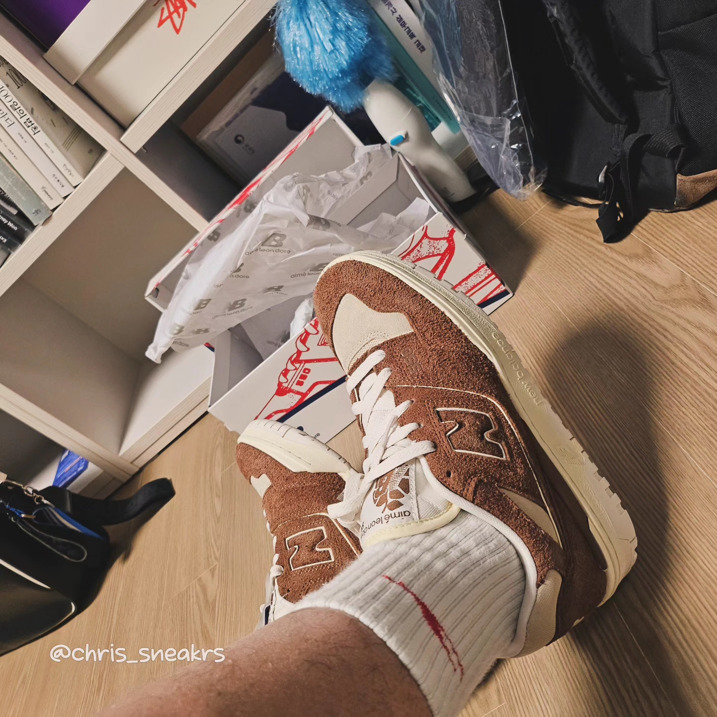 New Balance x Aime Leon Dore 550 True Brown 착용 스타일 - 5