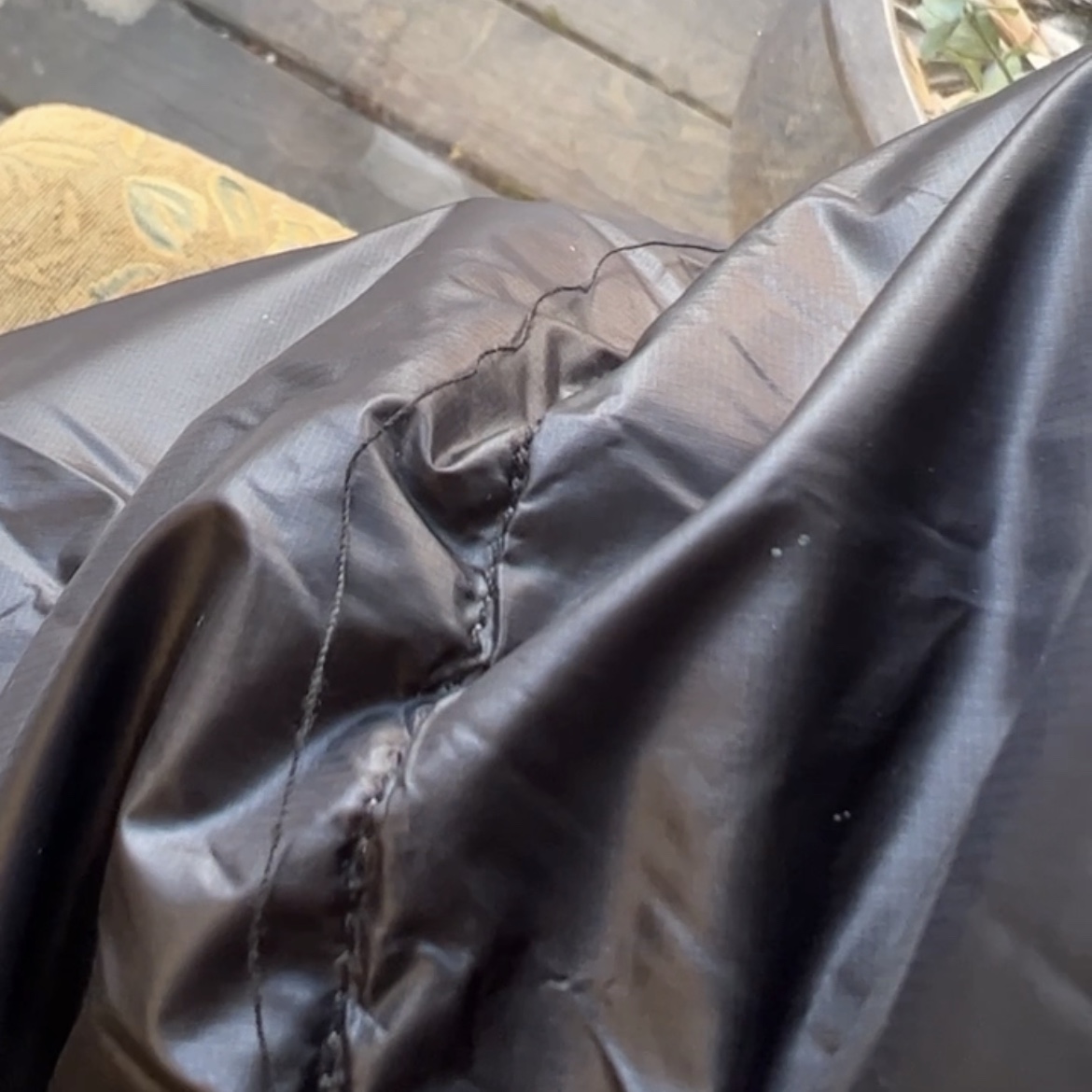 Stussy Down Parka Micro Ripstop Phantom Black 착용 스타일 - 3