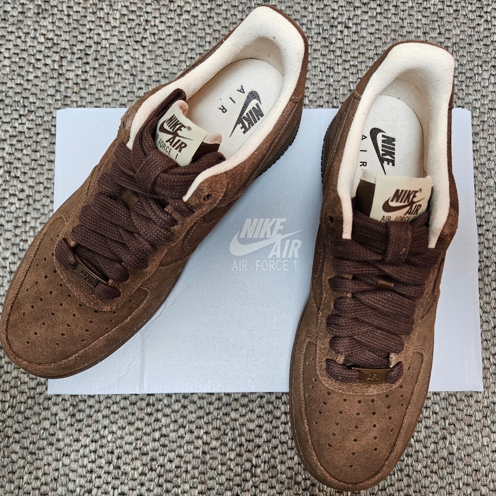 (W) Nike Air Force 1 '07 Cacao Wow 착용 스타일 - 3