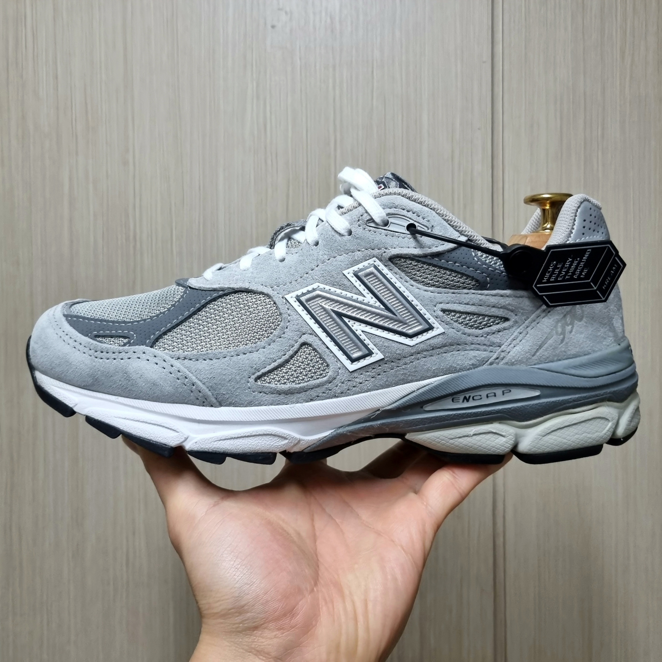 New Balance 990v3 Made in USA Grey - D Standard 착용 스타일 - 1