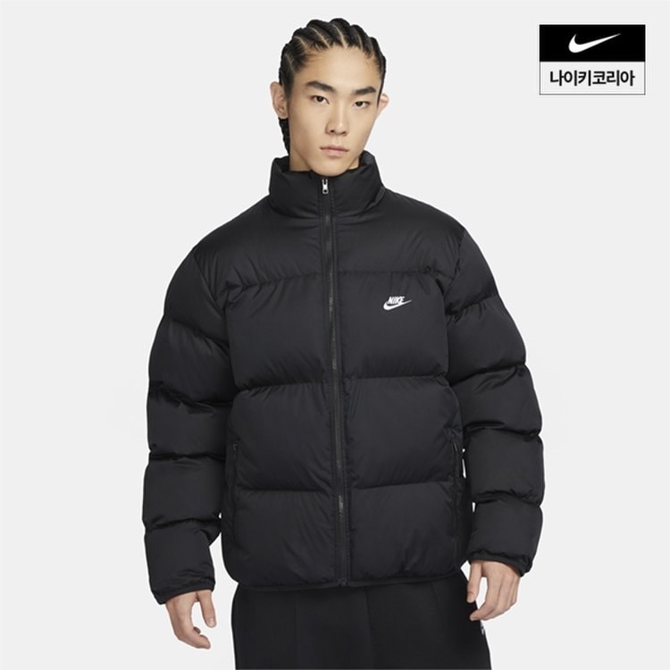 Nike NSW Puffer Jacket Black - US/EU, Nike NSW Puffer Jacket Black - Asia 착용 스타일 - 1