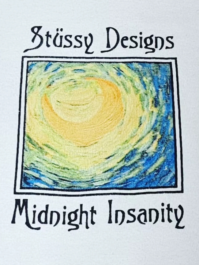 Stussy Midnight Insanity T-Shirt White 착용 스타일 - 4