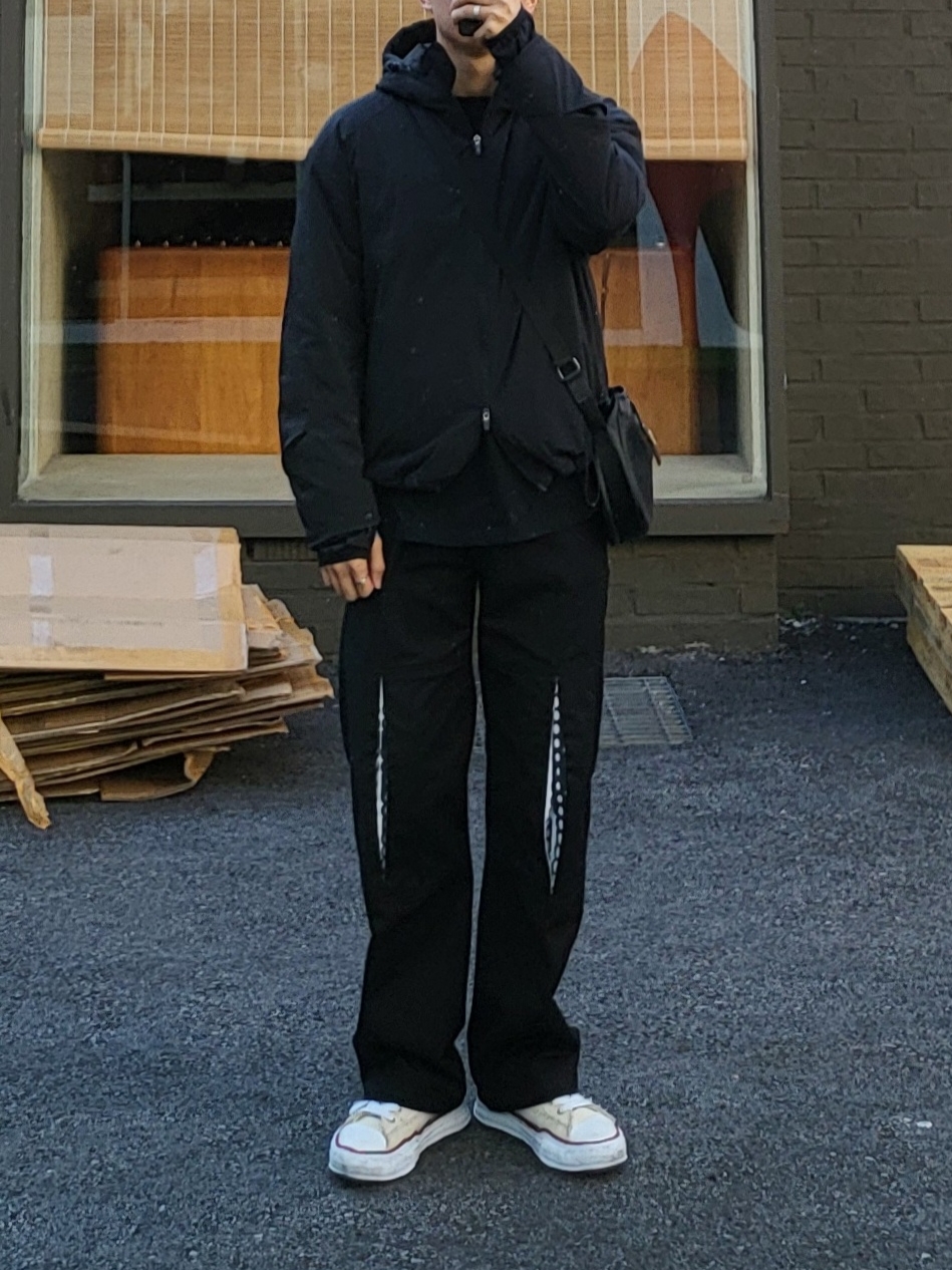 Maison Mihara Yasuhiro Peterson OG Sole Canvas Low-top Sneakers Natural 착용 스타일