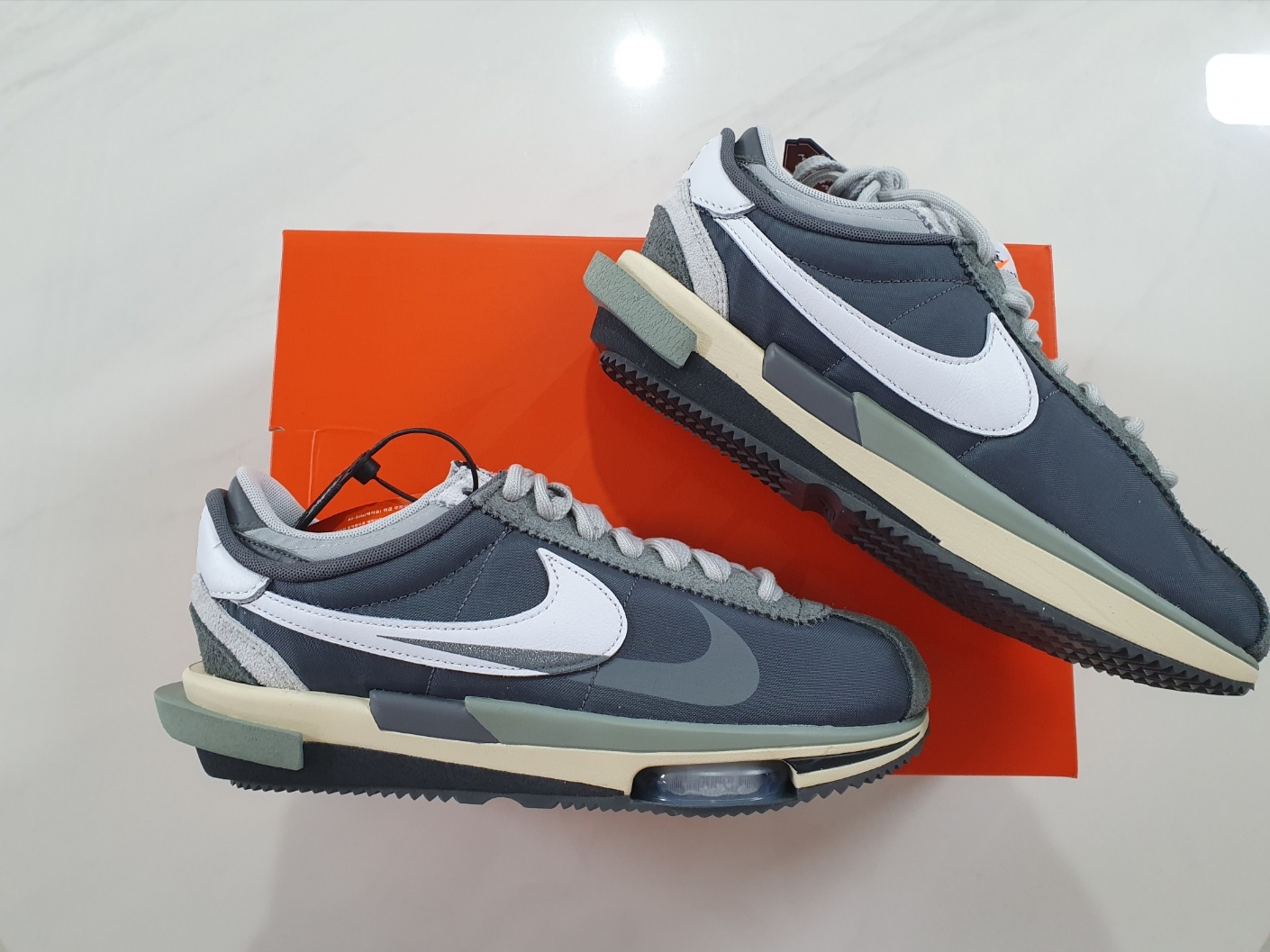 Nike x Sacai Zoom Cortez SP Iron Grey 착용 스타일