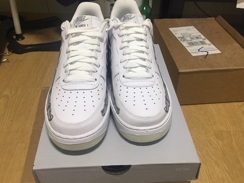 Nike Air Force 1 Low '07 White Skeleton 착용 스타일 - 3