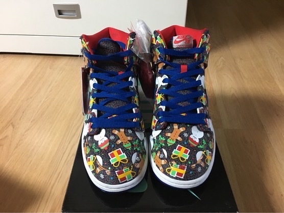 Nike x Concepts SB Dunk High TRD Ugly Christmas Sweater 2017 착용 스타일 - 2