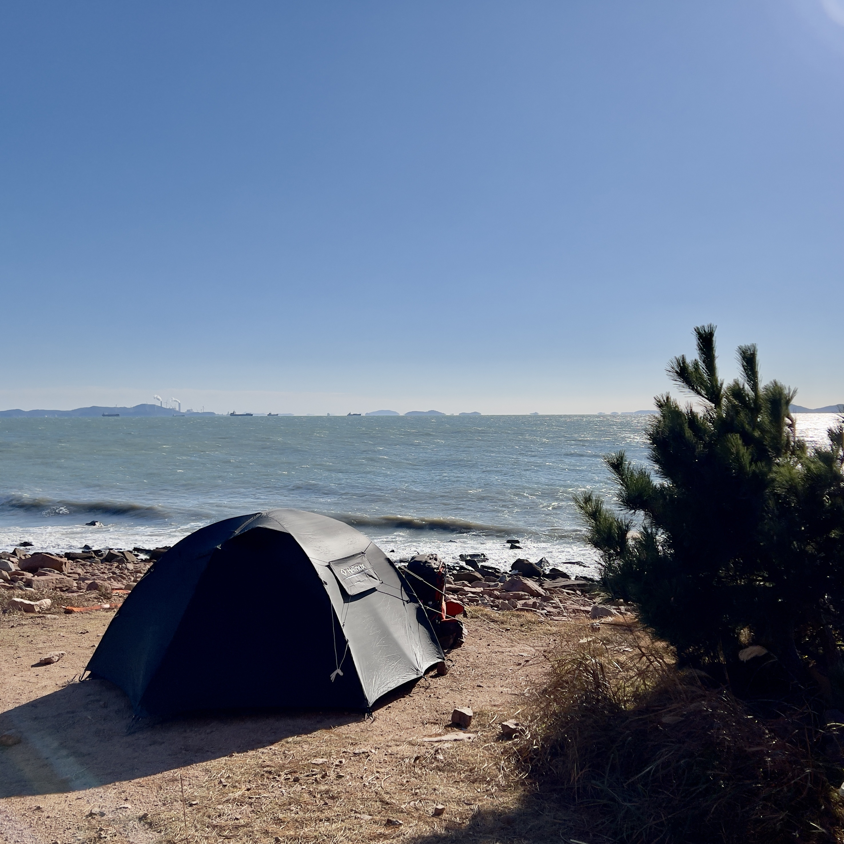 Helinox Alpine Dome 2p Black 착용 스타일