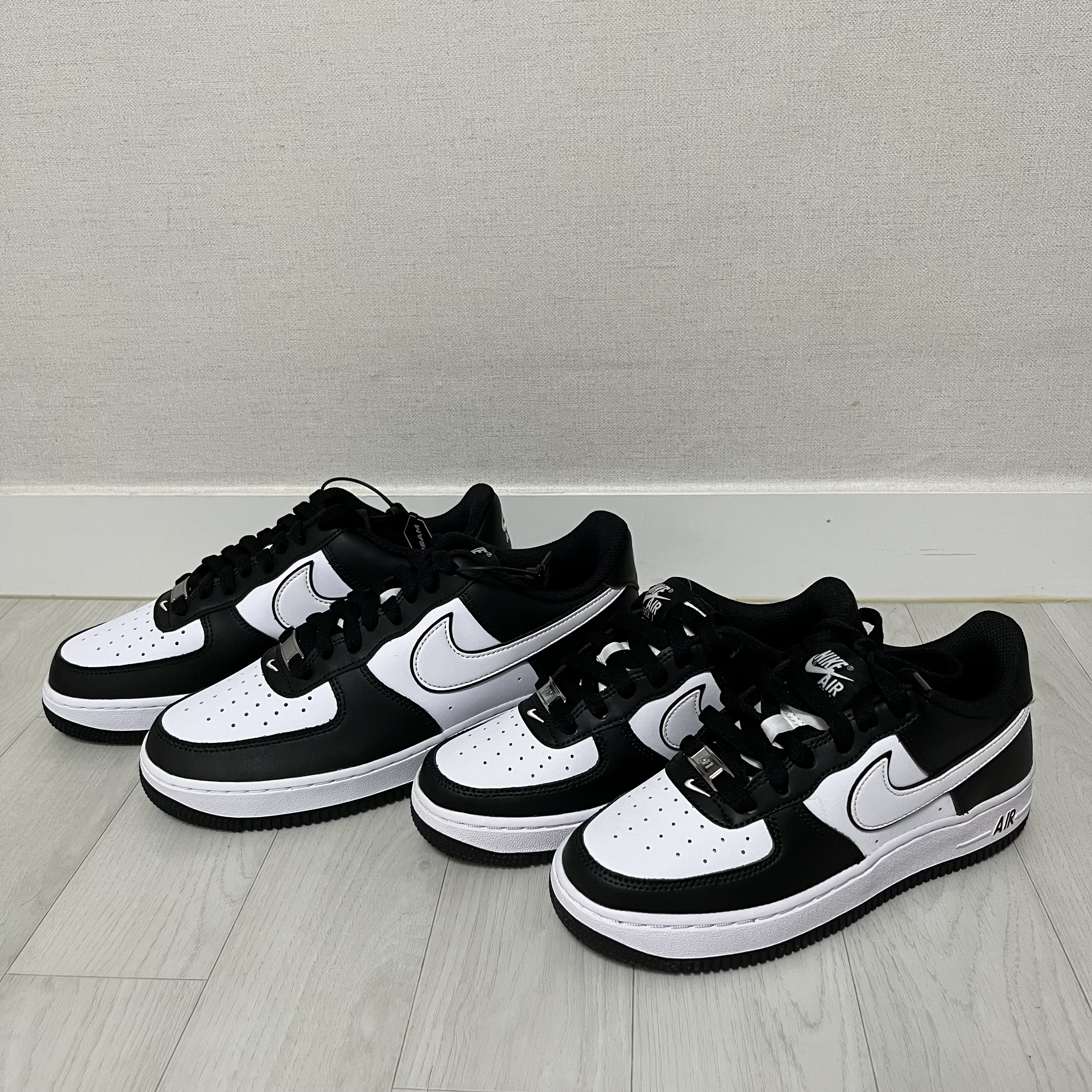 Nike Air Force 1 '07 Black White 착용 스타일