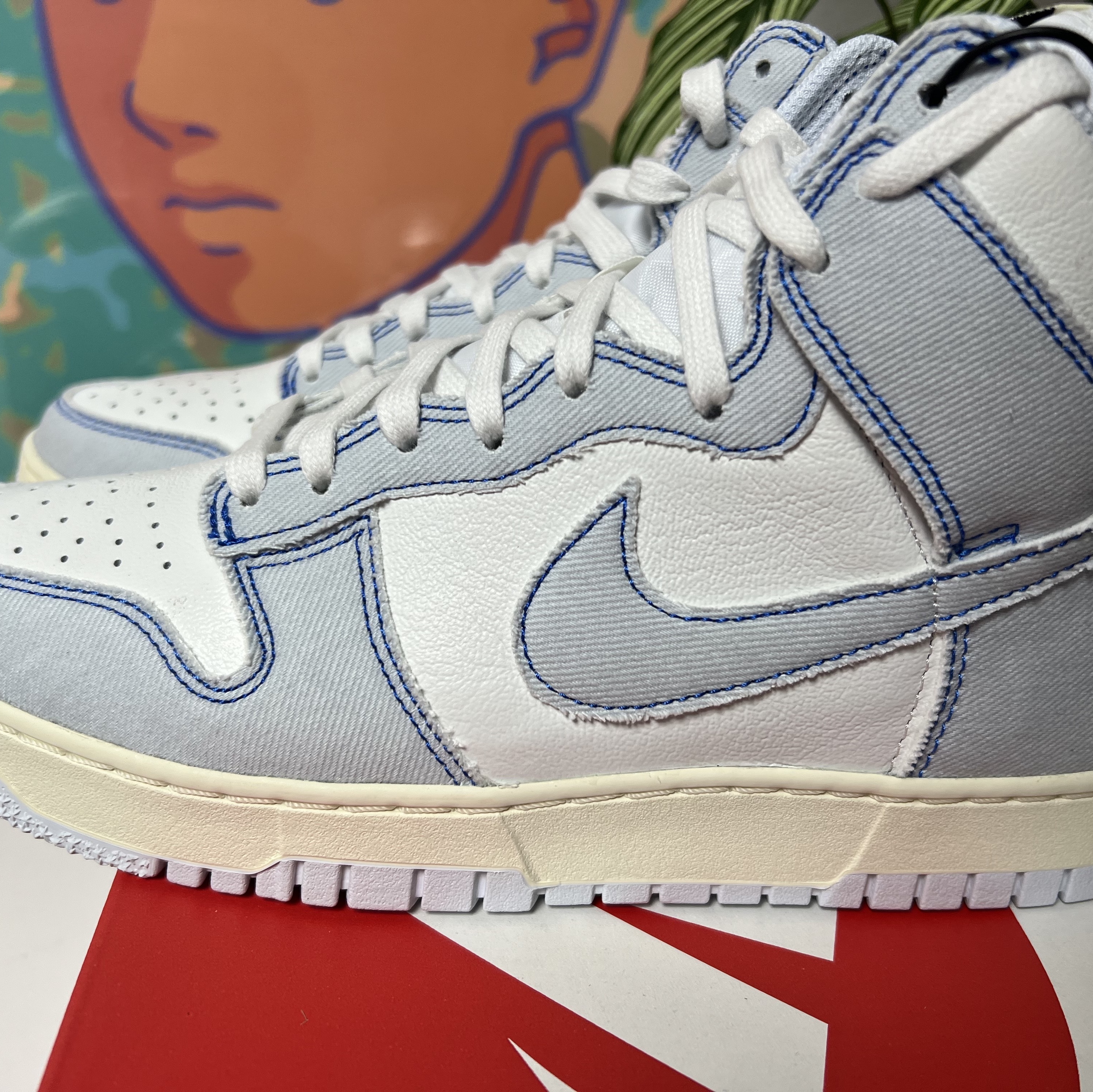 Nike Dunk High 1985 Royal Blue 착용 스타일 - 2