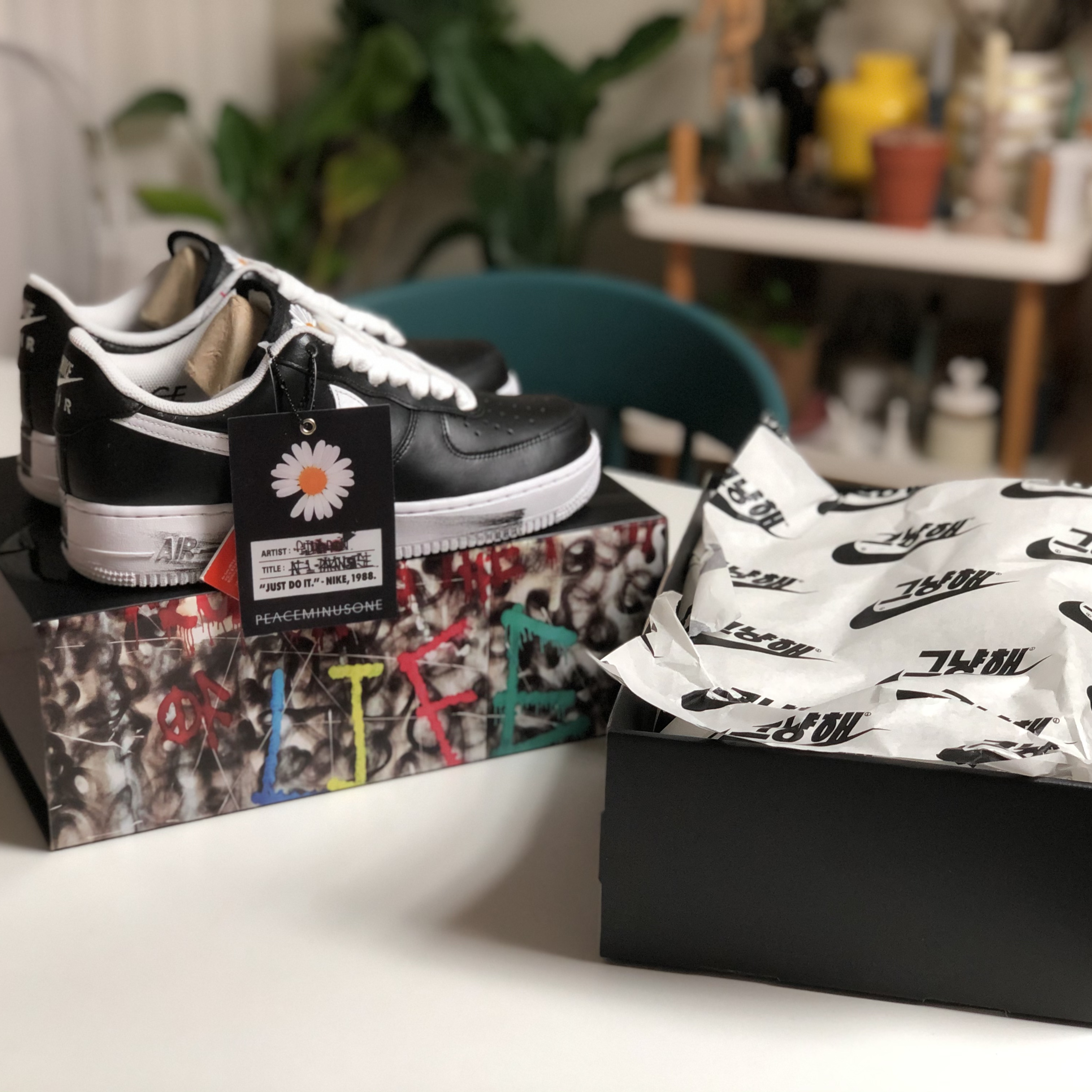 Nike x Peaceminusone Air Force 1 Low Para-Noise 착용 스타일 - 1