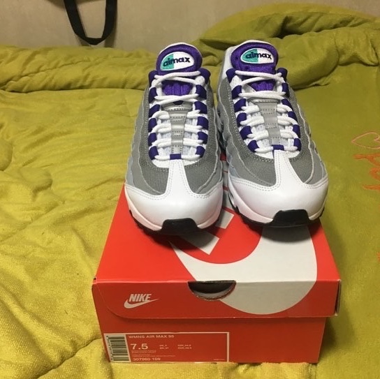 (W) Nike Air Max 95 Grape 2018 착용 스타일 - 3