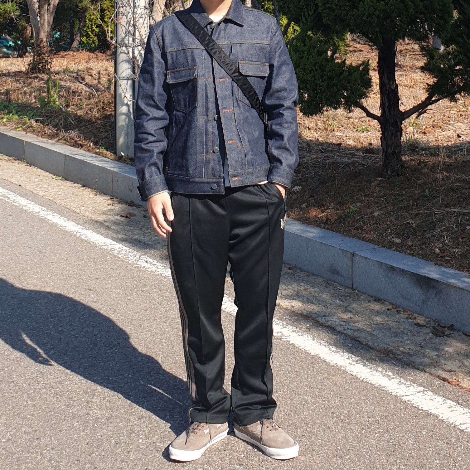 Vans Vault x WTAPS OG Era LX Bones Coyote, Porter Tanker Shoulder Bag S Black 착용 스타일 - 2