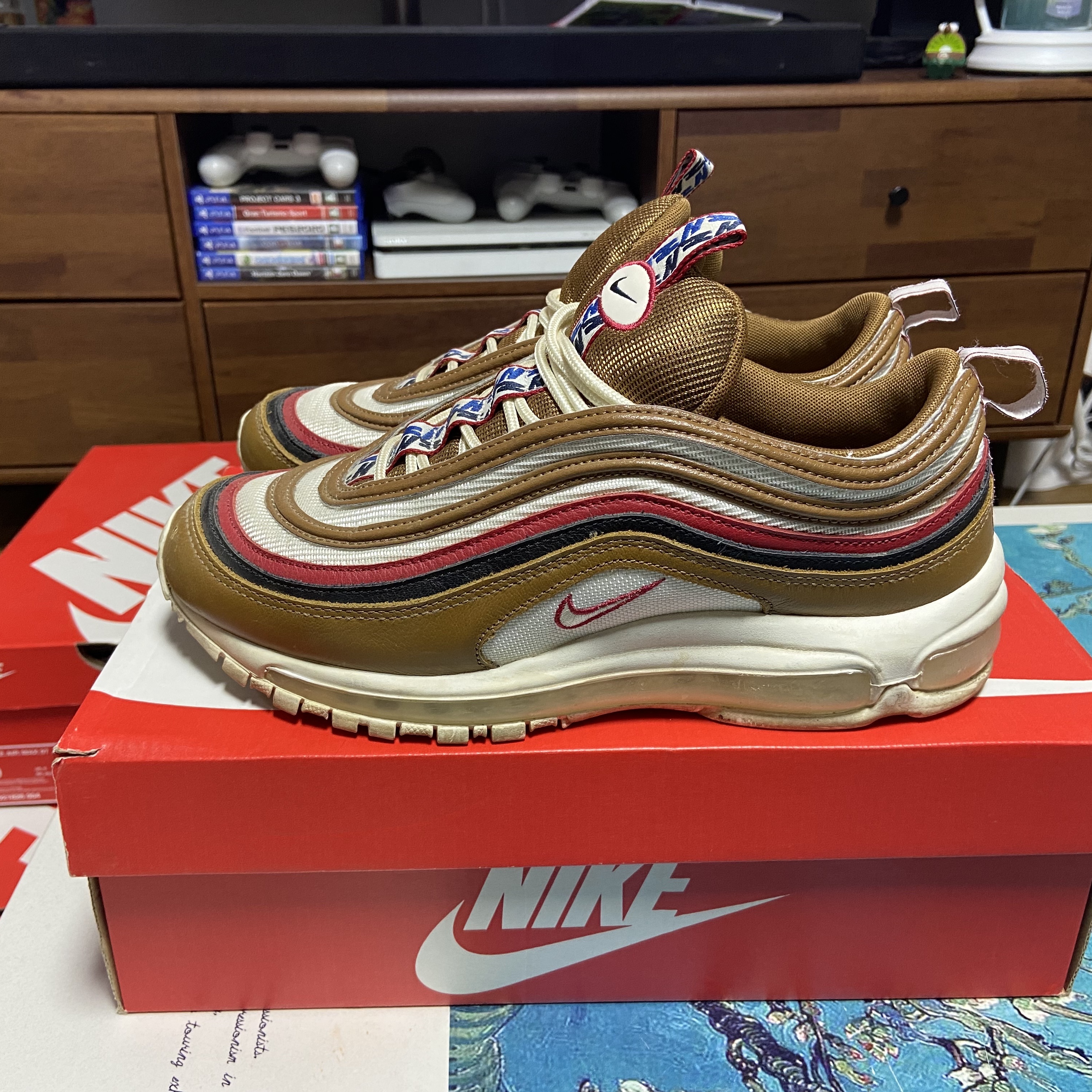 Nike Air Max 97 Pull Tab Brown 착용 스타일 - 1