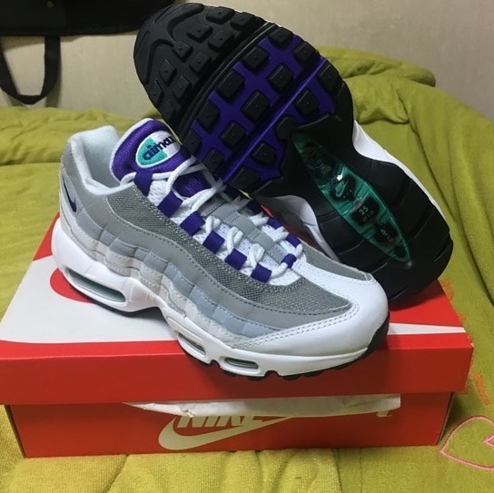 (W) Nike Air Max 95 Grape 2018 착용 스타일 - 5