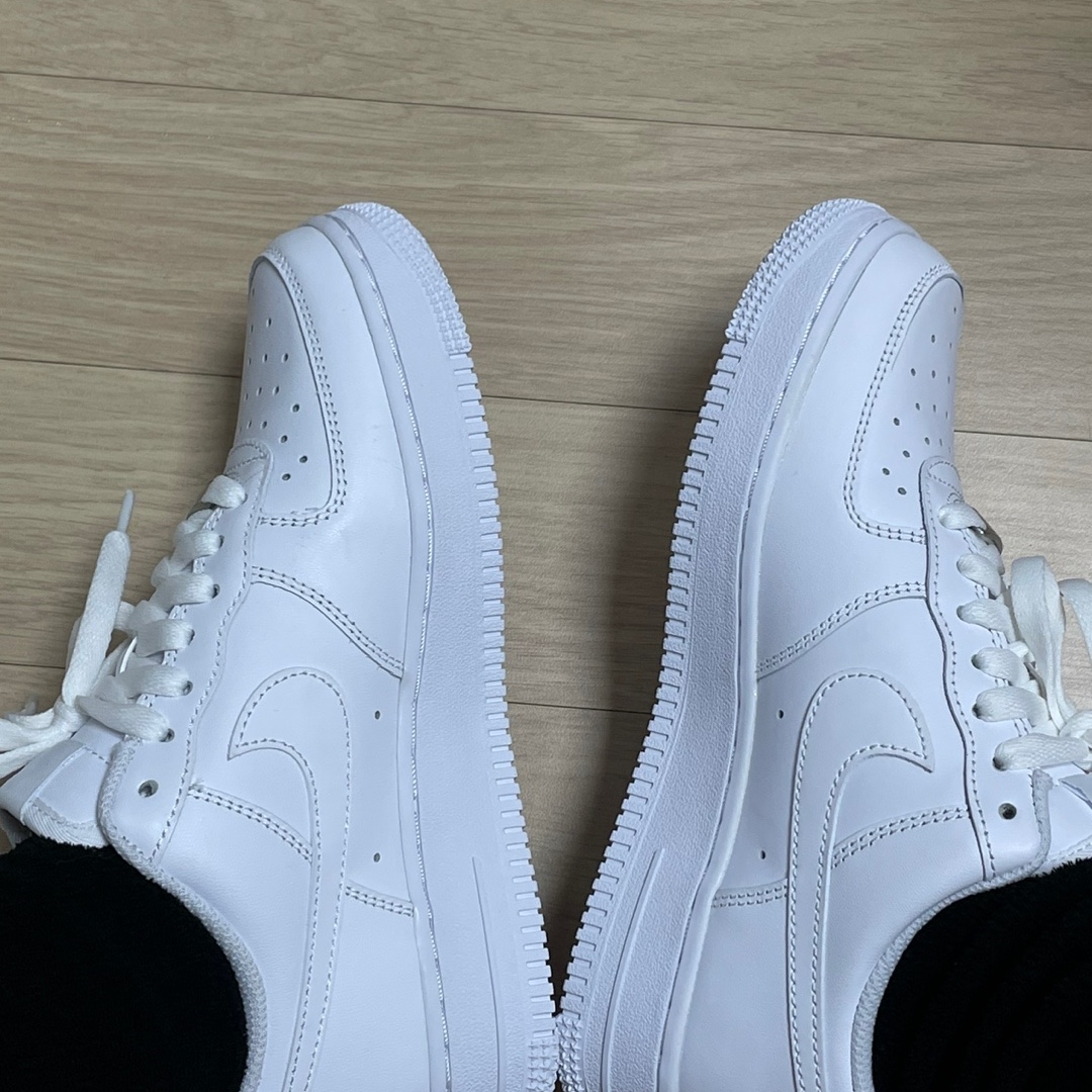 (W) Nike Air Force 1 '07 Low White 착용 스타일 - 2