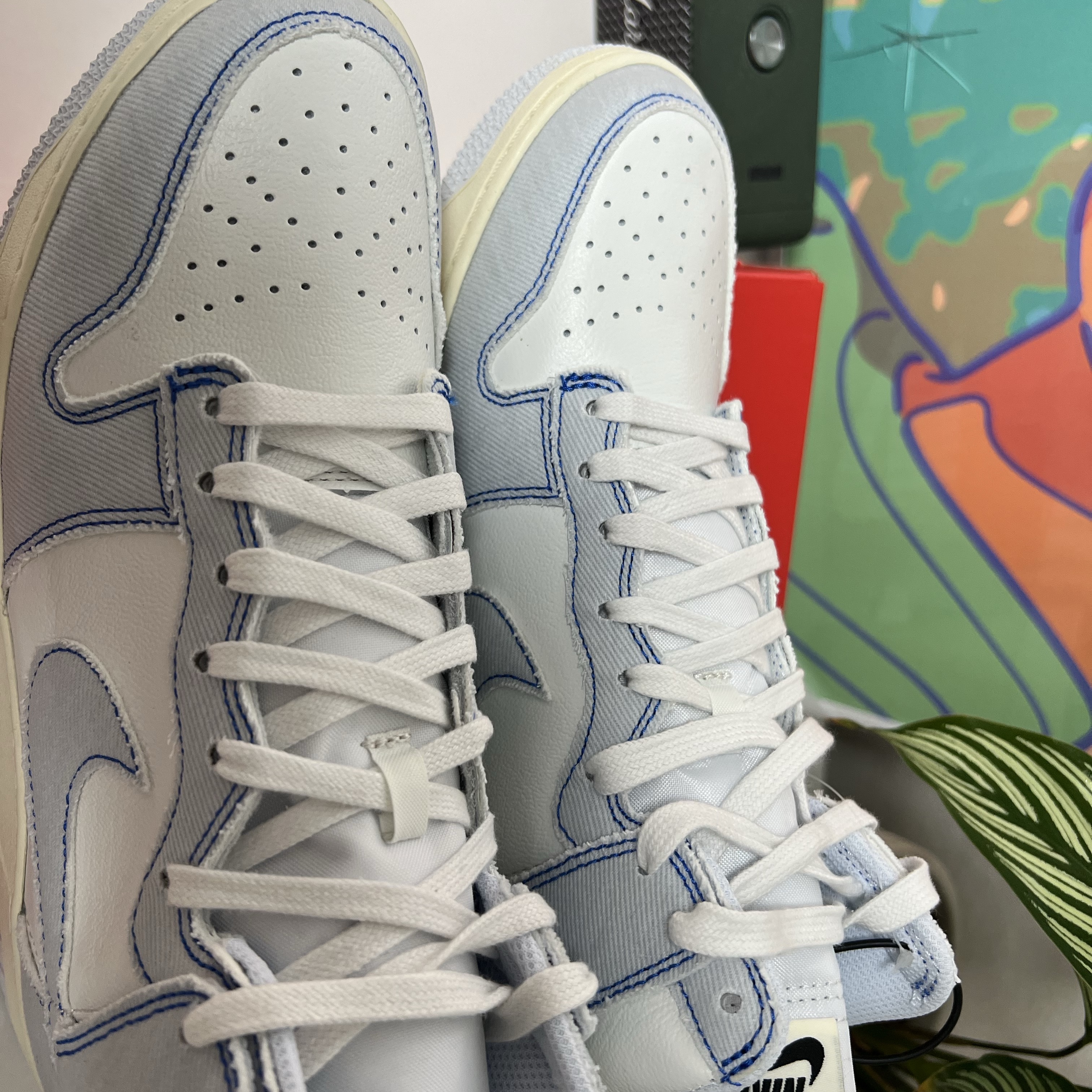 Nike Dunk High 1985 Royal Blue 착용 스타일 - 1