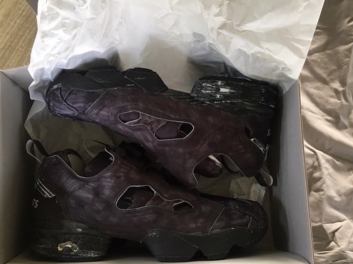 Reebok x Vetements Instapump Fury OG Washed Black 착용 스타일 - 1