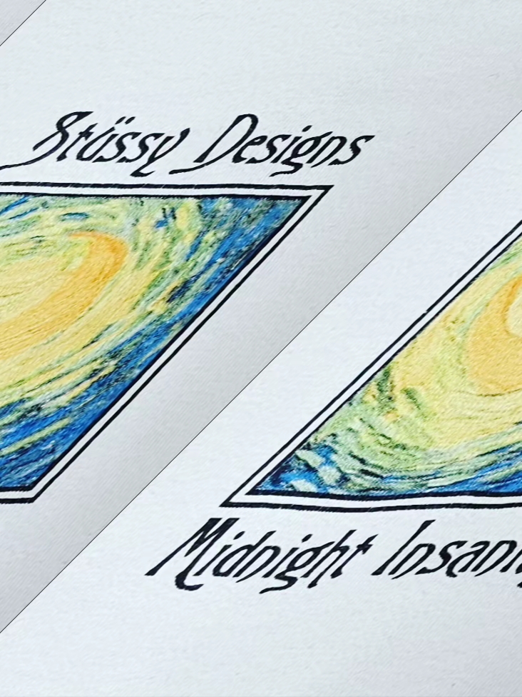 Stussy Midnight Insanity T-Shirt White 착용 스타일 - 2