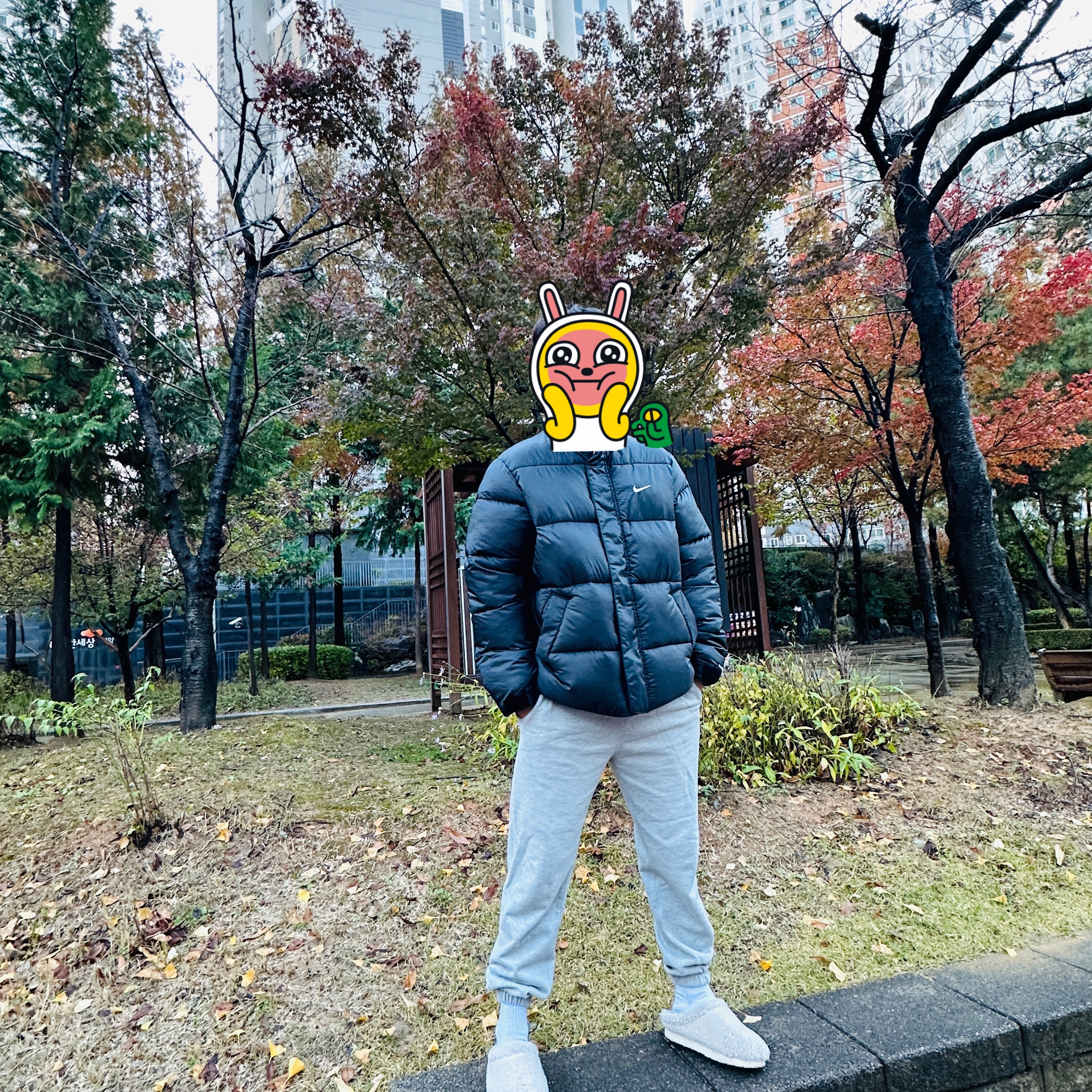 Nike Life Therma-Fit Puffer Jacket Black - Asia 착용 스타일