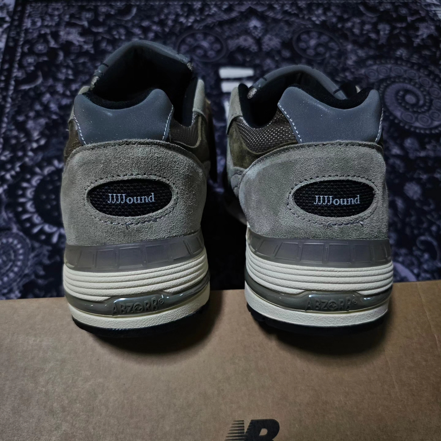 New Balance x JJJJound 991 Made in UK Grey 착용 스타일 - 2
