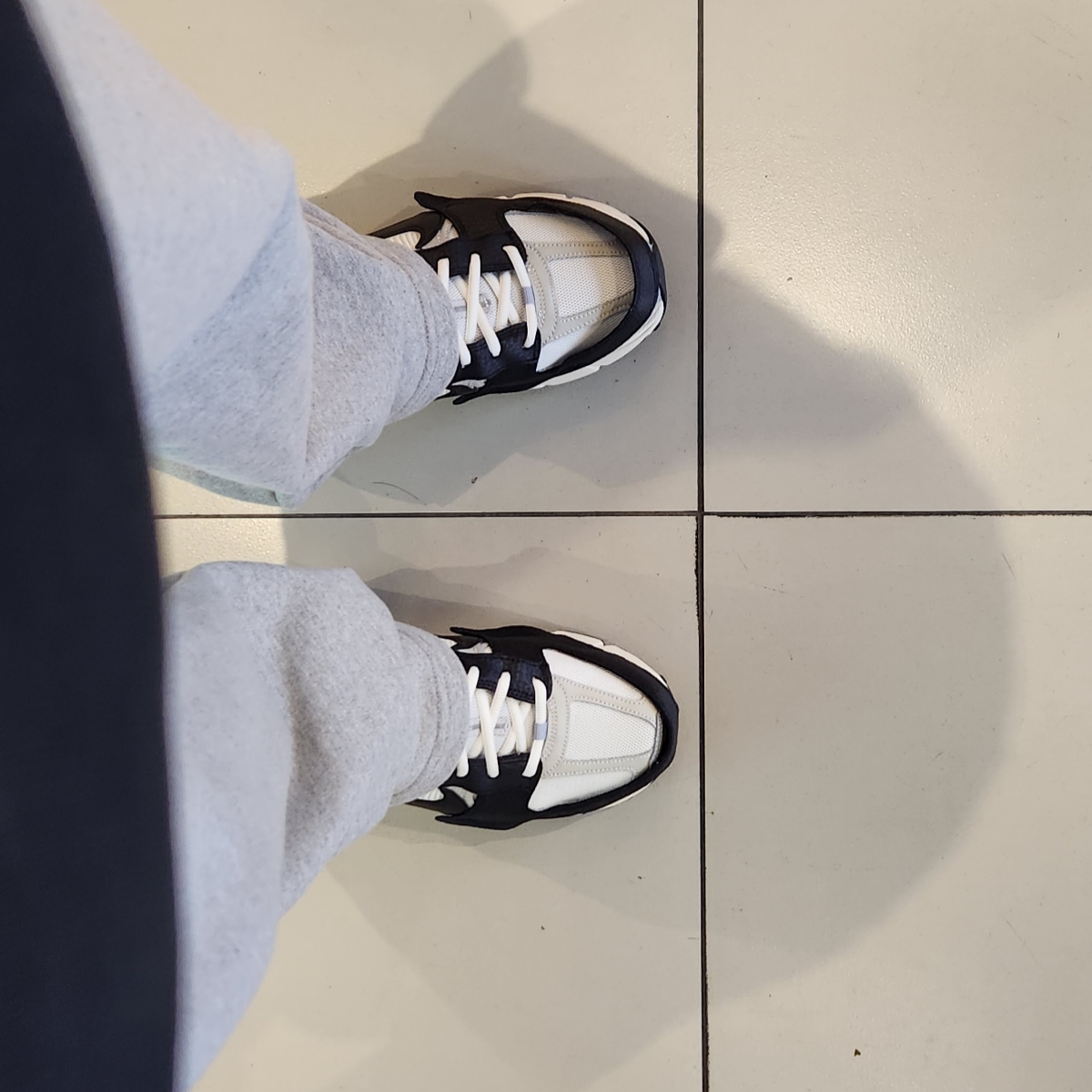 (W) Nike Zoom Vomero 5 Wolf Grey and Black 착용 스타일