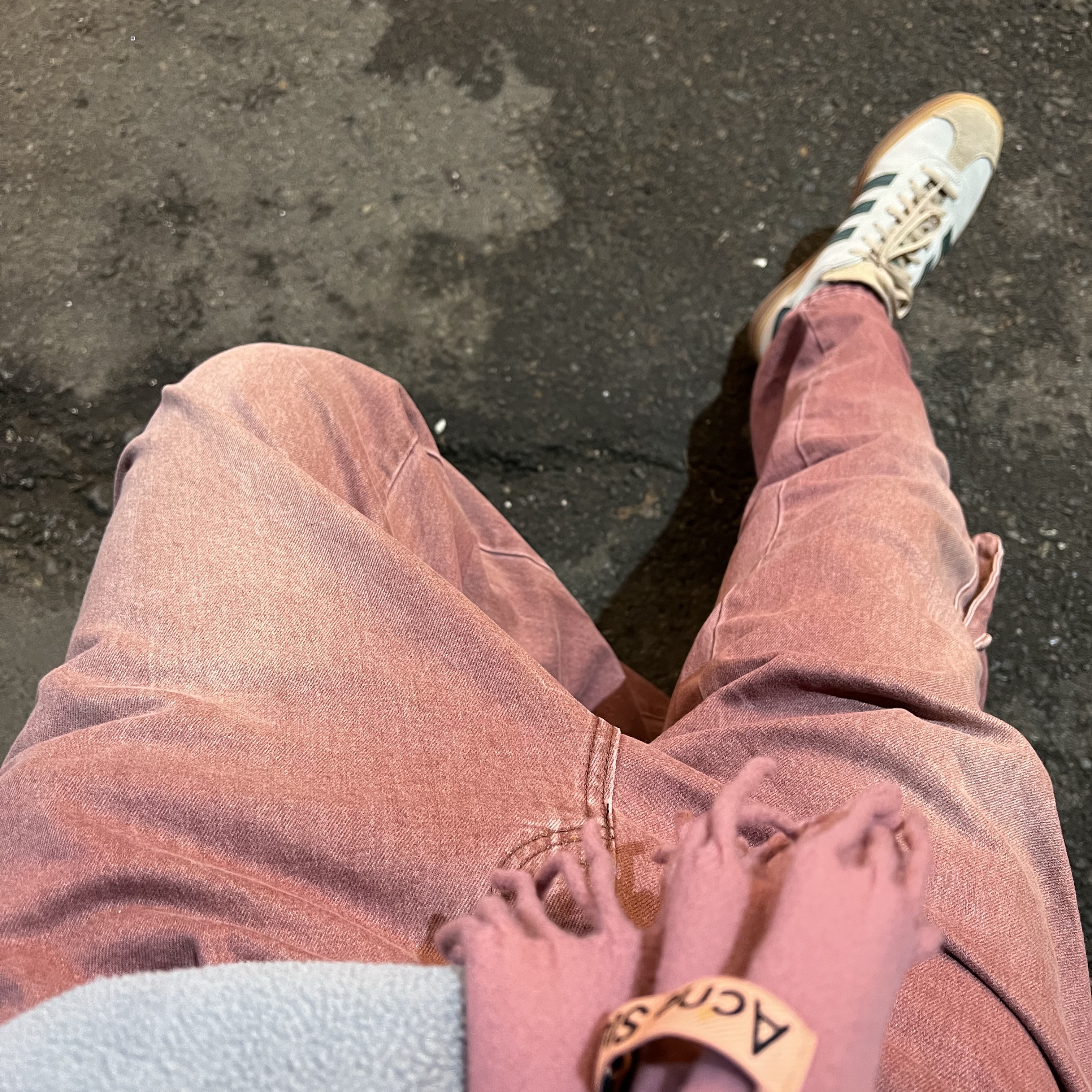(W) Adidas Gazelle Bold Cream White Collegiate Green, Palace Polartec Lazer Hood Gray - 22SS 착용 스타일