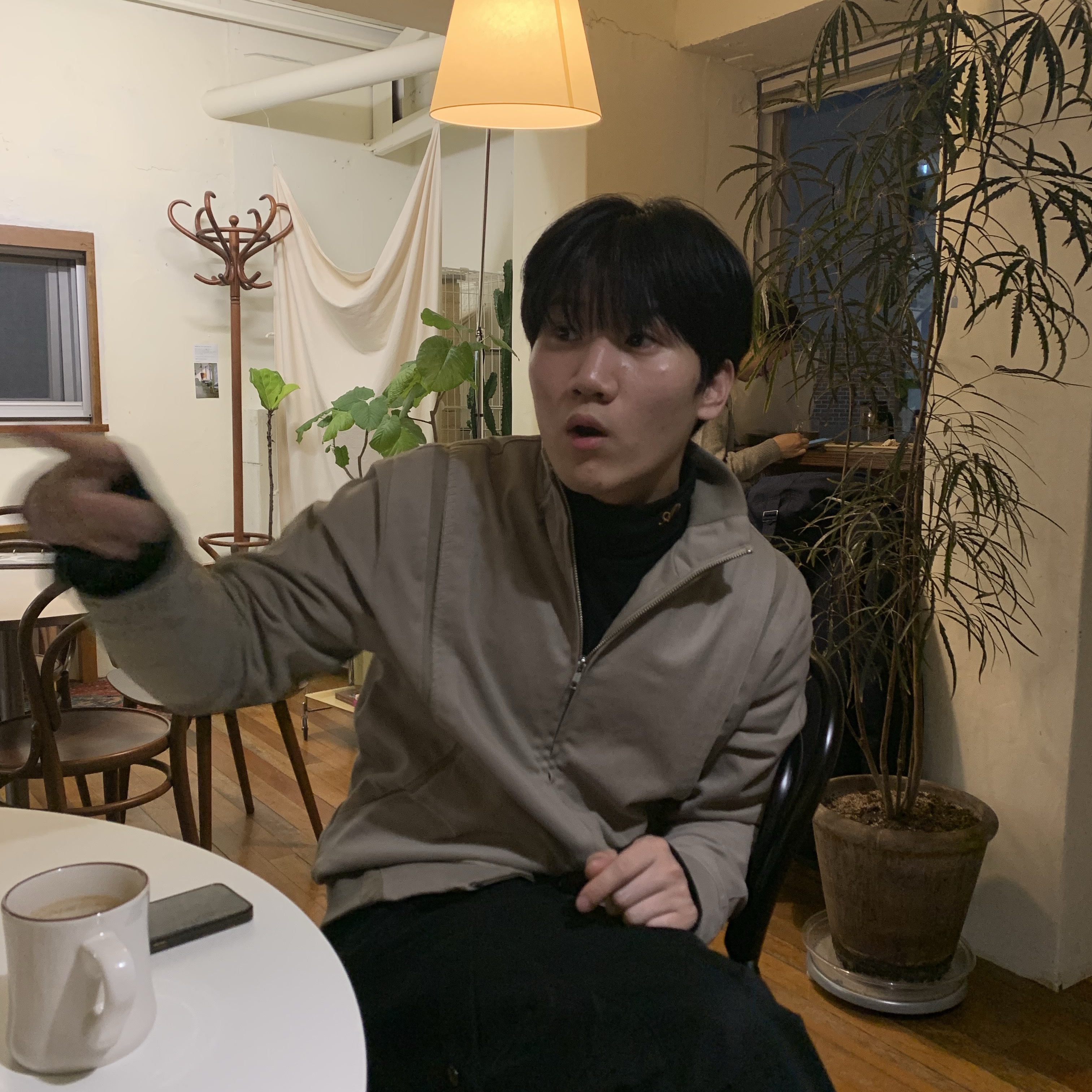 Xlim Ep.3 01 Jacket Beige, Xlim Ep.3 01 Jacket Black 착용 스타일 - 1