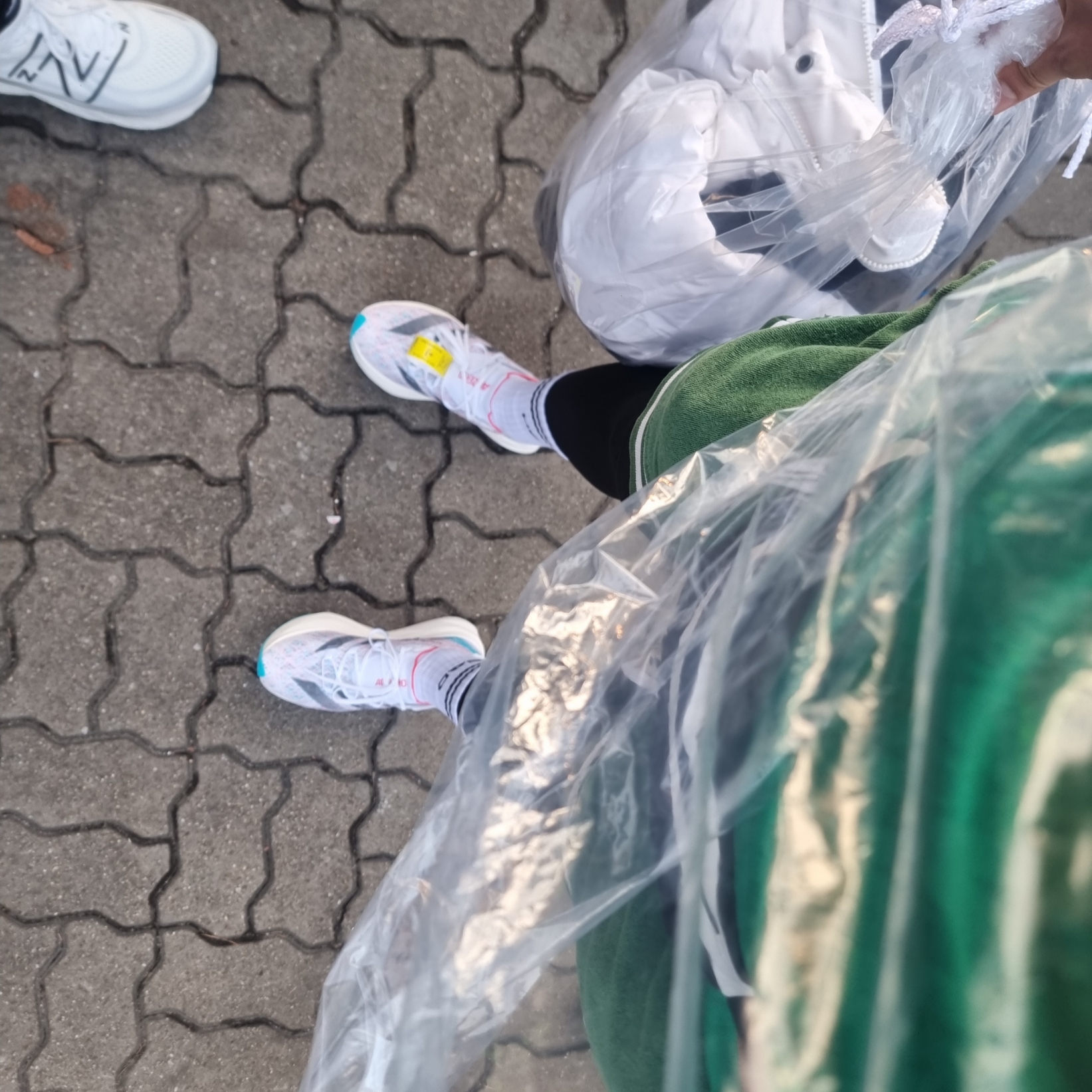 Adidas Adizero Prime X 2 Strung Lucid Cyan 착용 스타일 - 3