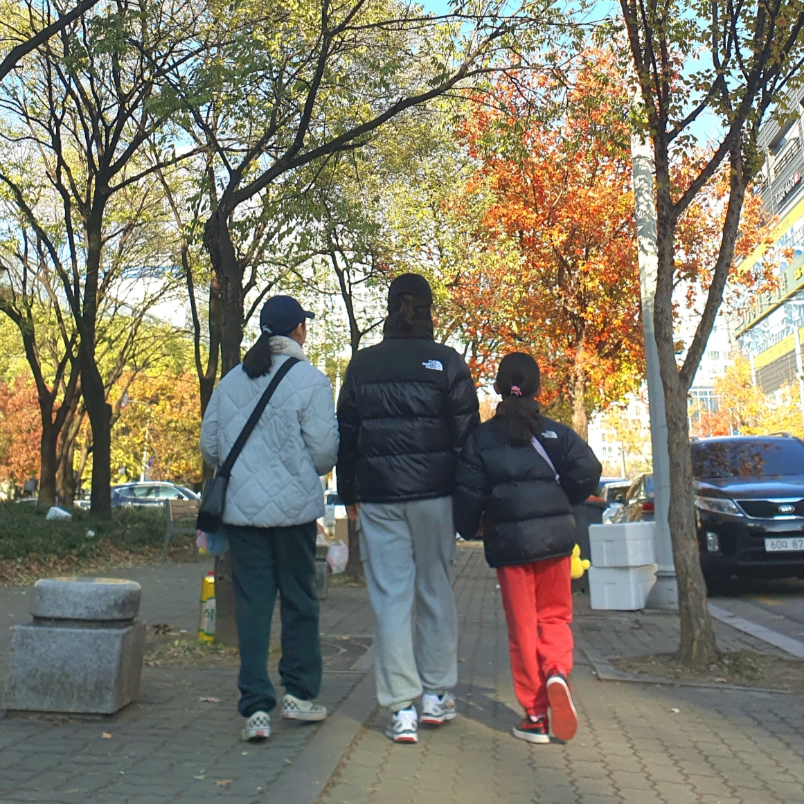 The North Face Nuptse Hybrid Down Ball Jacket Black, (Kids) The North Face 1996 Eco Nuptse Down Jacket Black 착용 스타일 - 5