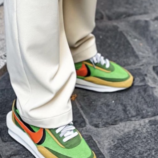 Nike x Sacai LDWaffle Green Multi 착용 스타일