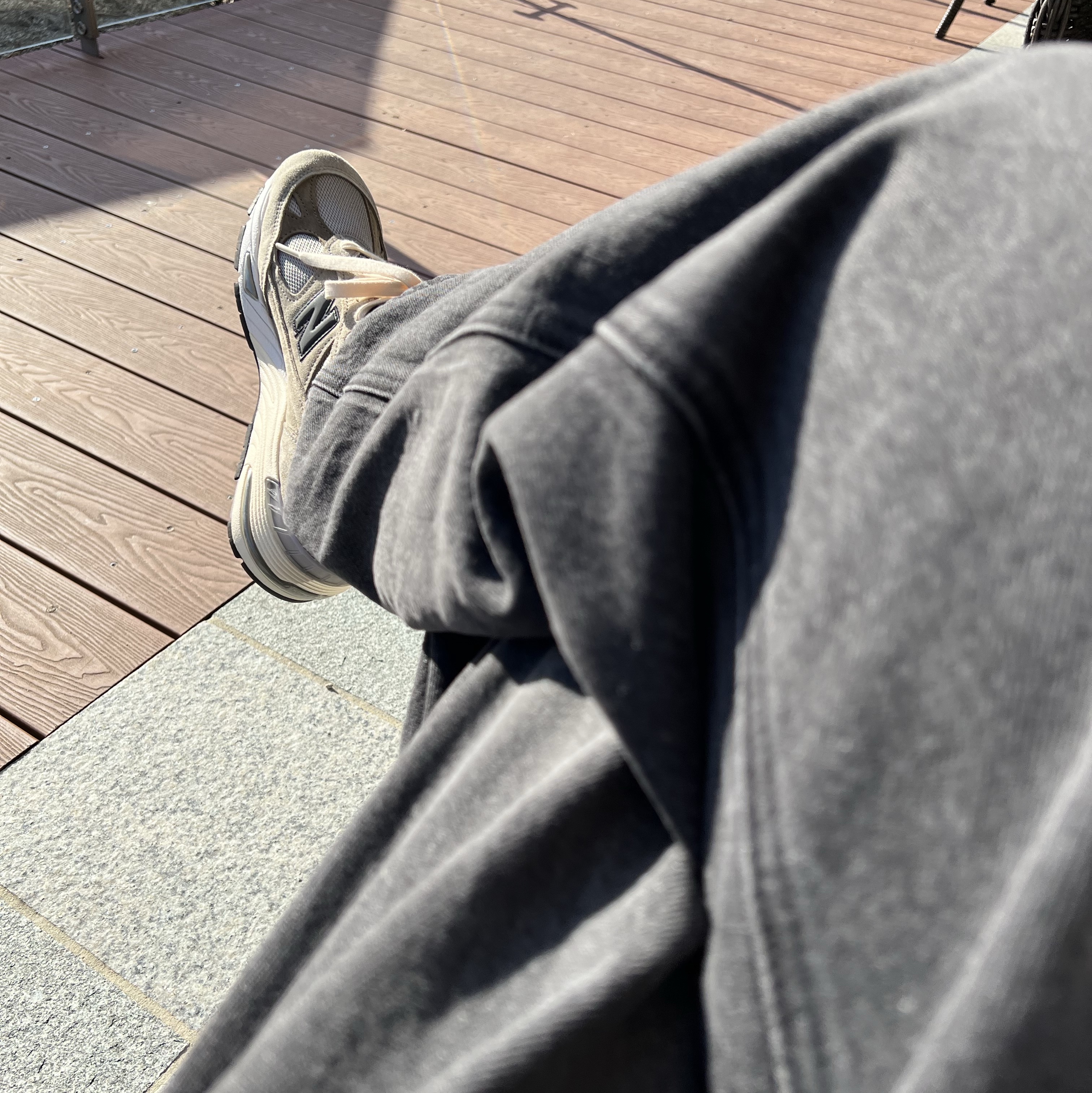 New Balance x JJJJound 991 Made in UK Grey 착용 스타일 - 1
