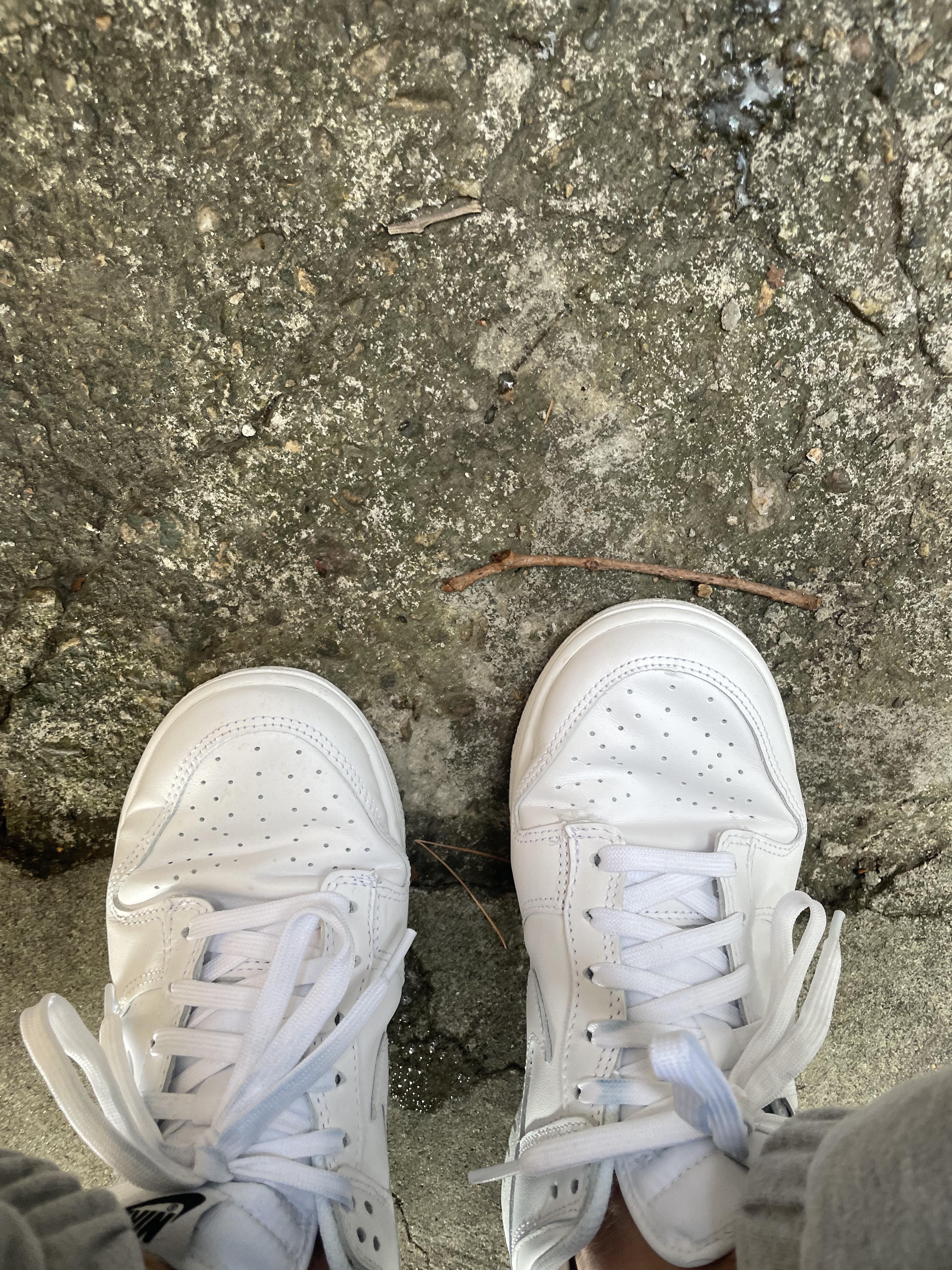 (W) Nike Dunk Low Triple White 착용 스타일