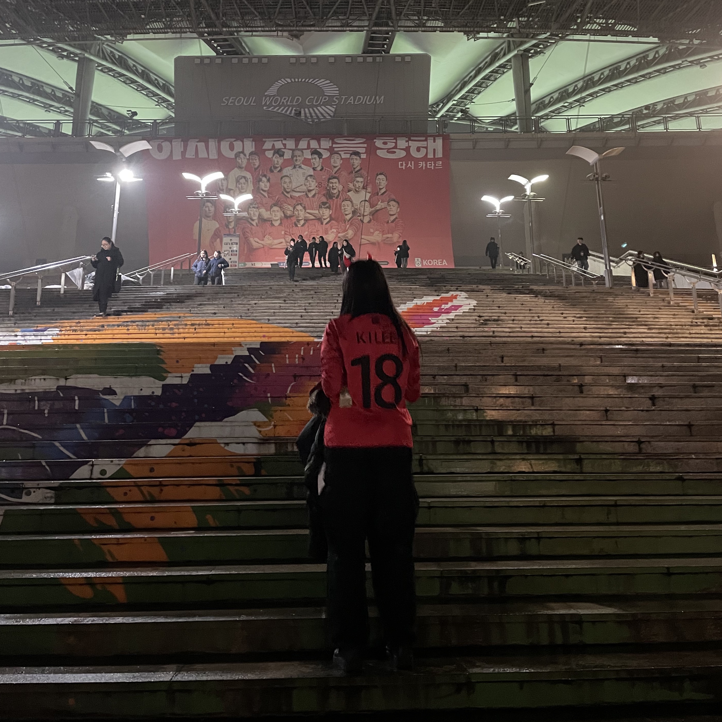 Nike Korea Dri-Fit Stadium Home LS Jersey Global Red - Asia (Non Marking Ver.) 착용 스타일