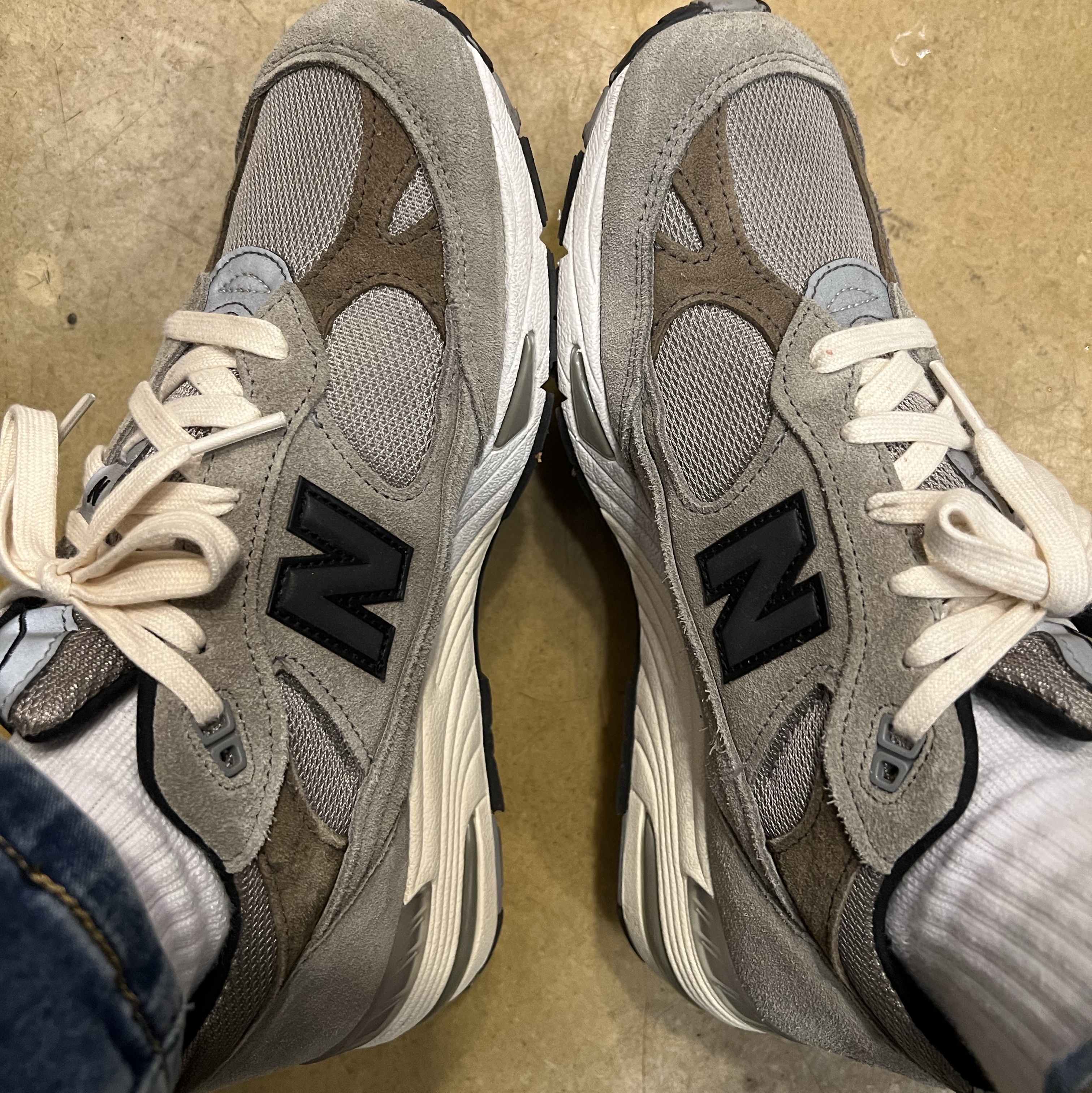 New Balance x JJJJound 991 Made in UK Grey 착용 스타일