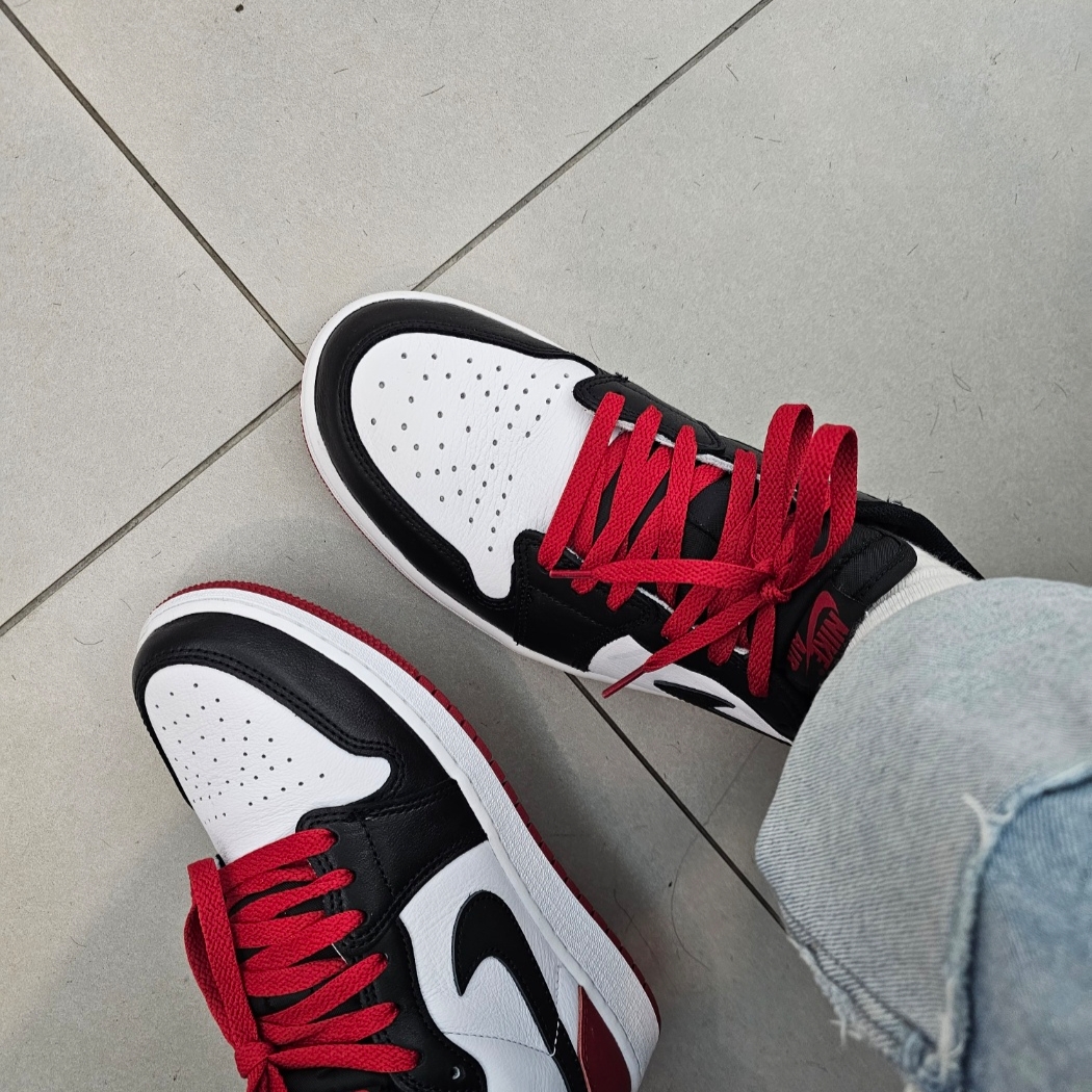 (GS) Jordan 1 Retro Low OG Black Toe 착용 스타일
