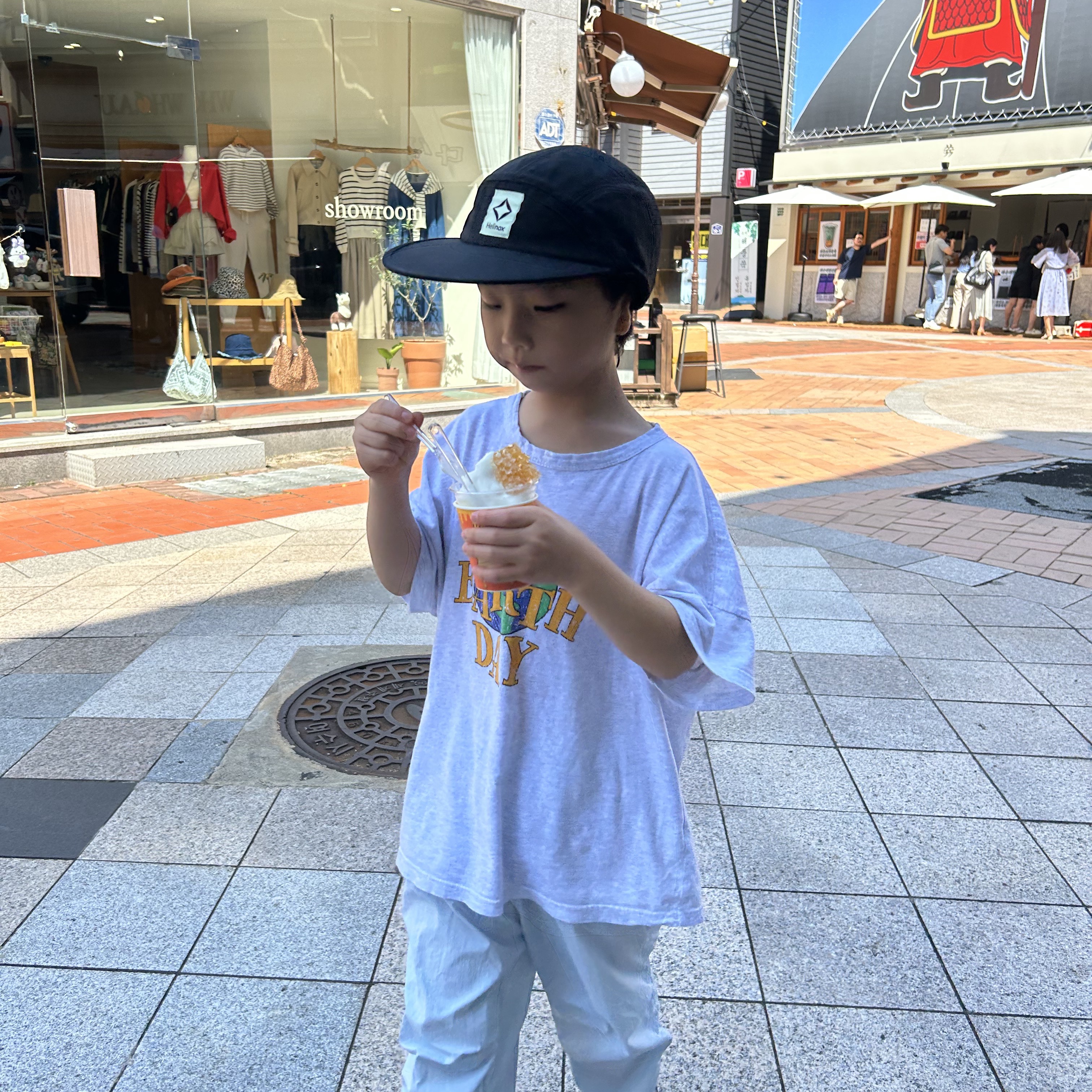 Helinox Glow Edition Field Bill Cap Black 착용 스타일 - 1