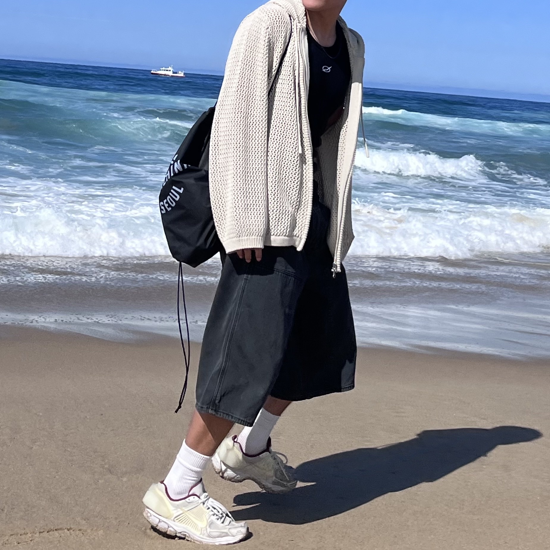 Nike x A-Cold-Wall Zoom Vomero 5 Sail 착용 스타일 - 2