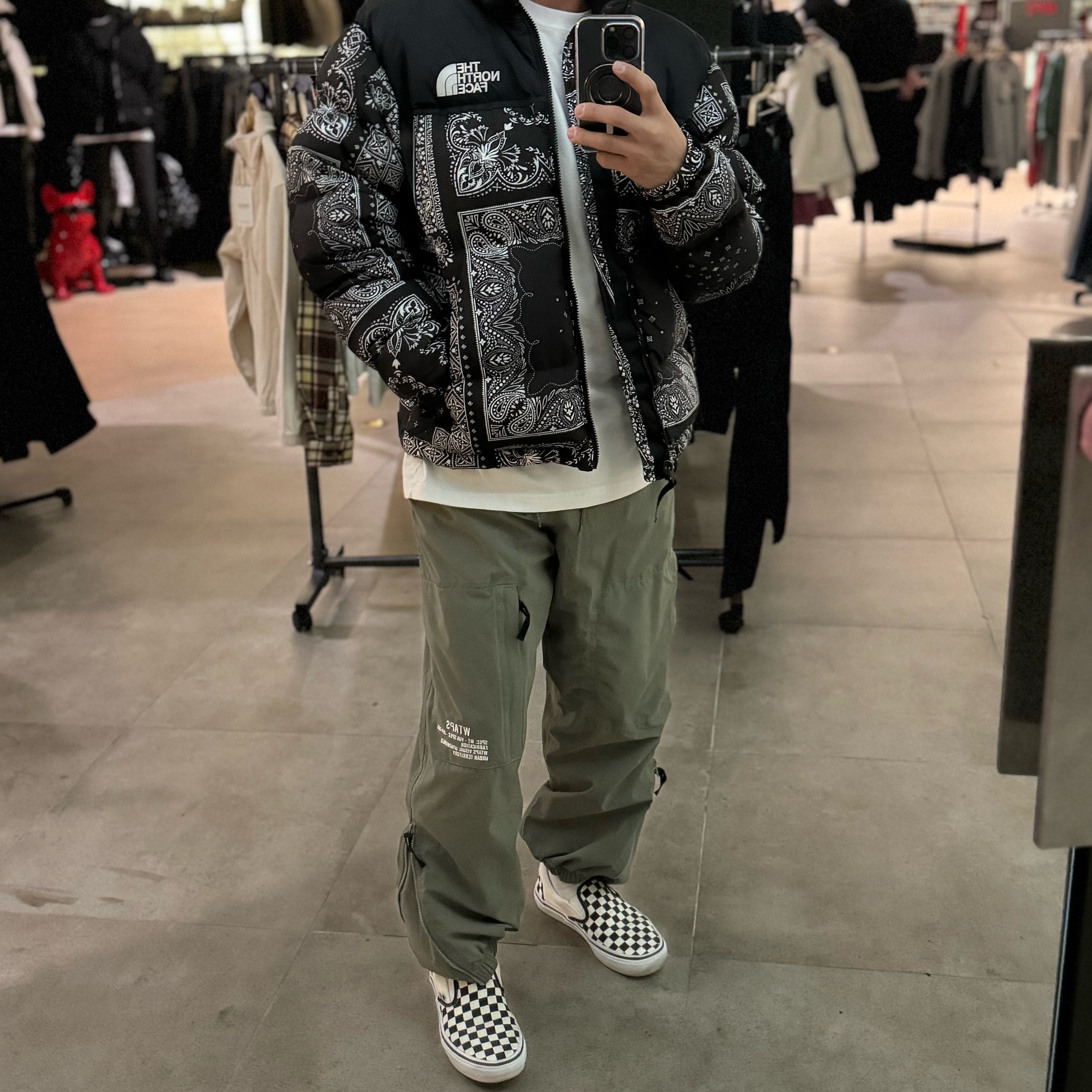 The North Face 1996 Novelty Nuptse Jacket Real Black - 21FW 착용 스타일