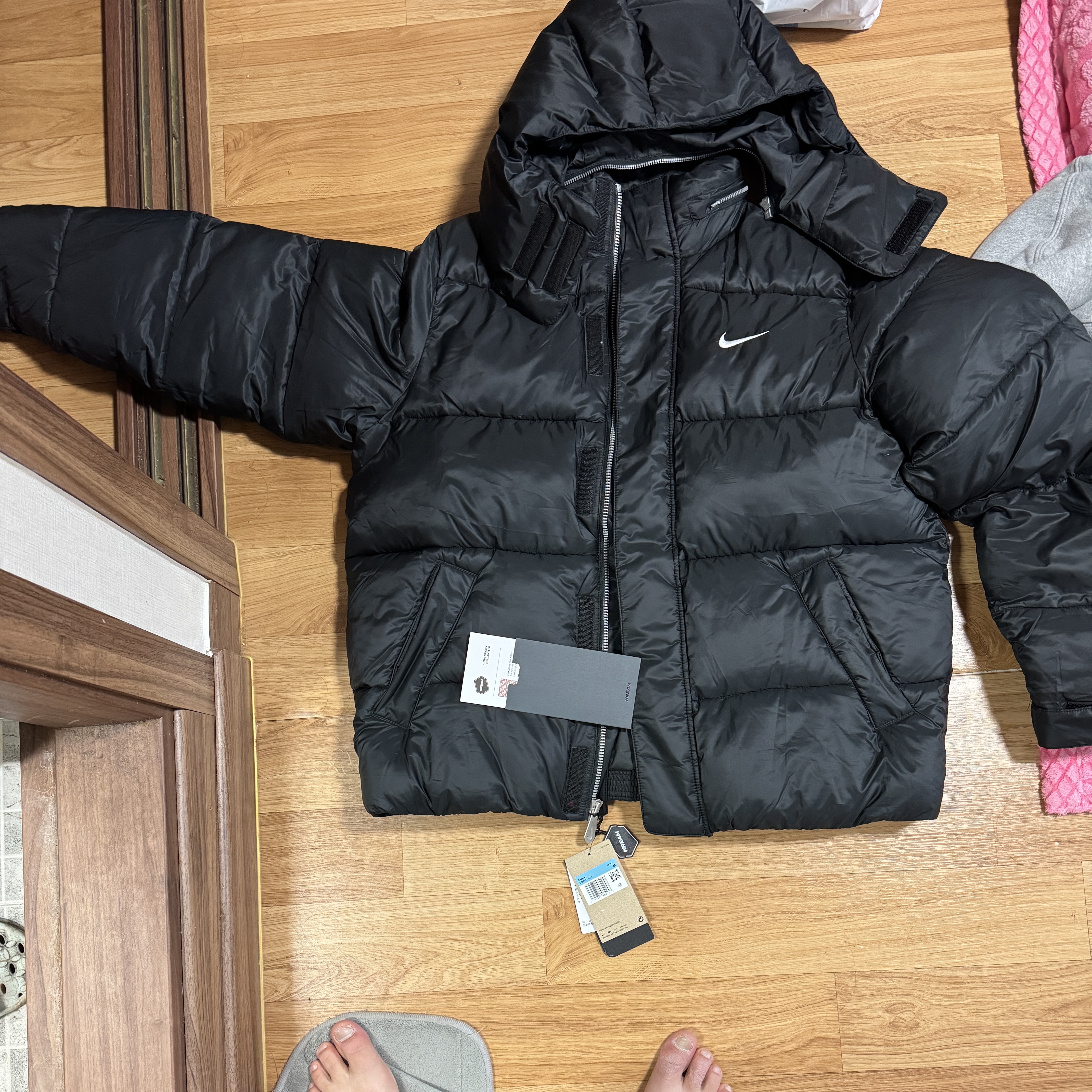 Nike Life Therma-Fit Puffer Jacket Black - Asia 착용 스타일