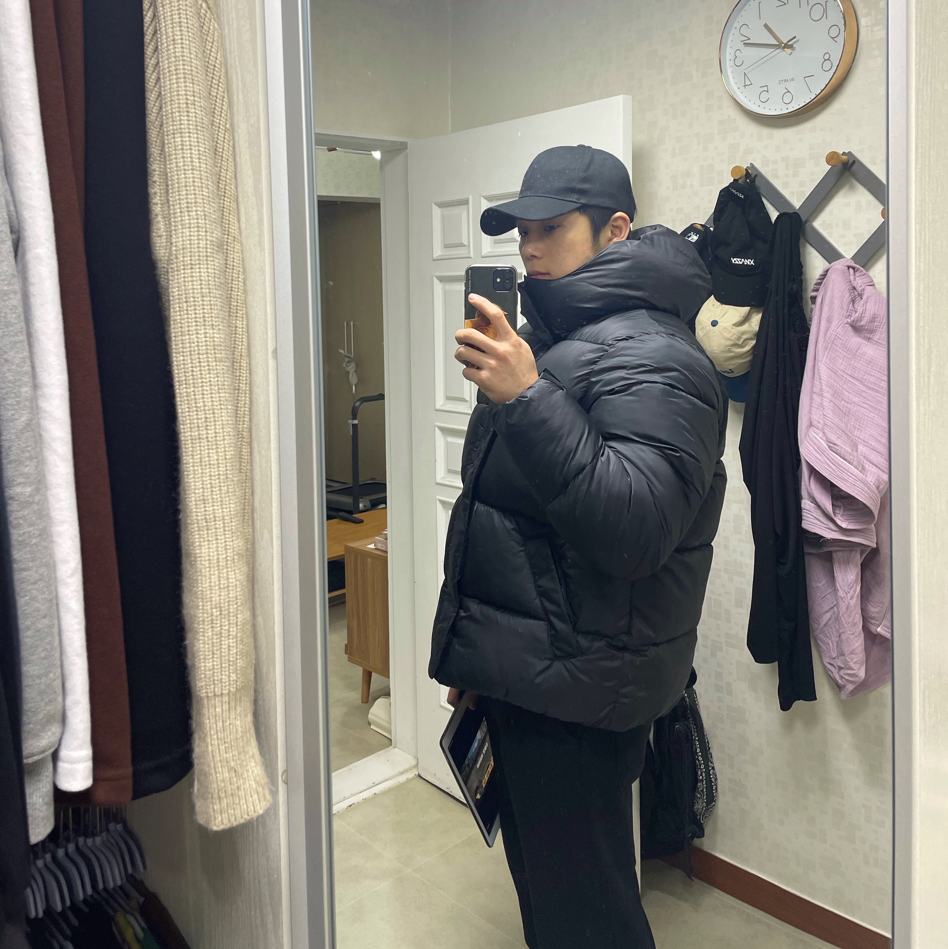 Nike Life Therma-Fit Puffer Jacket Black - Asia 착용 스타일 - 2