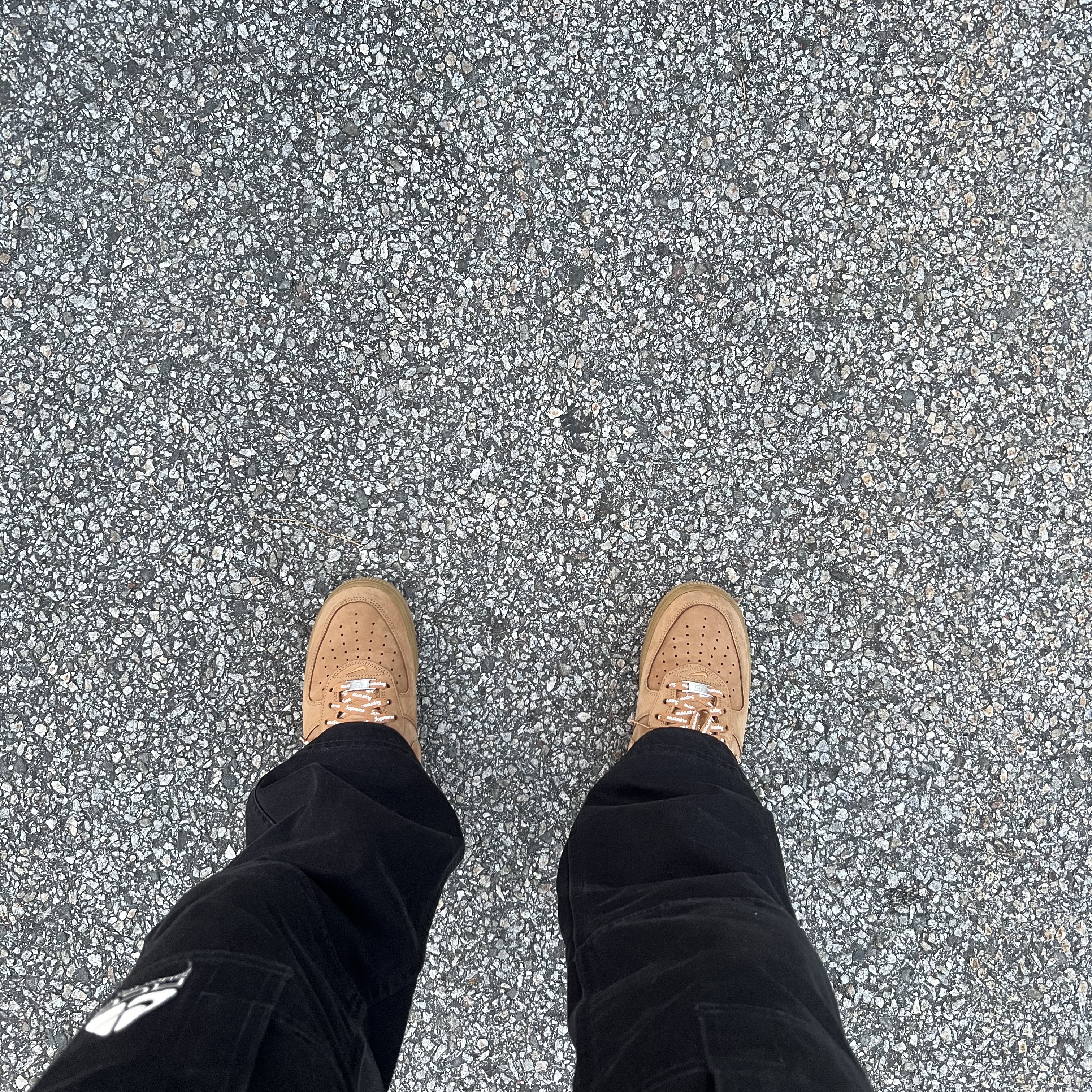 Nike x Supreme Air Force 1 Low Flax, Supreme x Nike ACG Belted Denim Pants Black - 22FW 착용 스타일