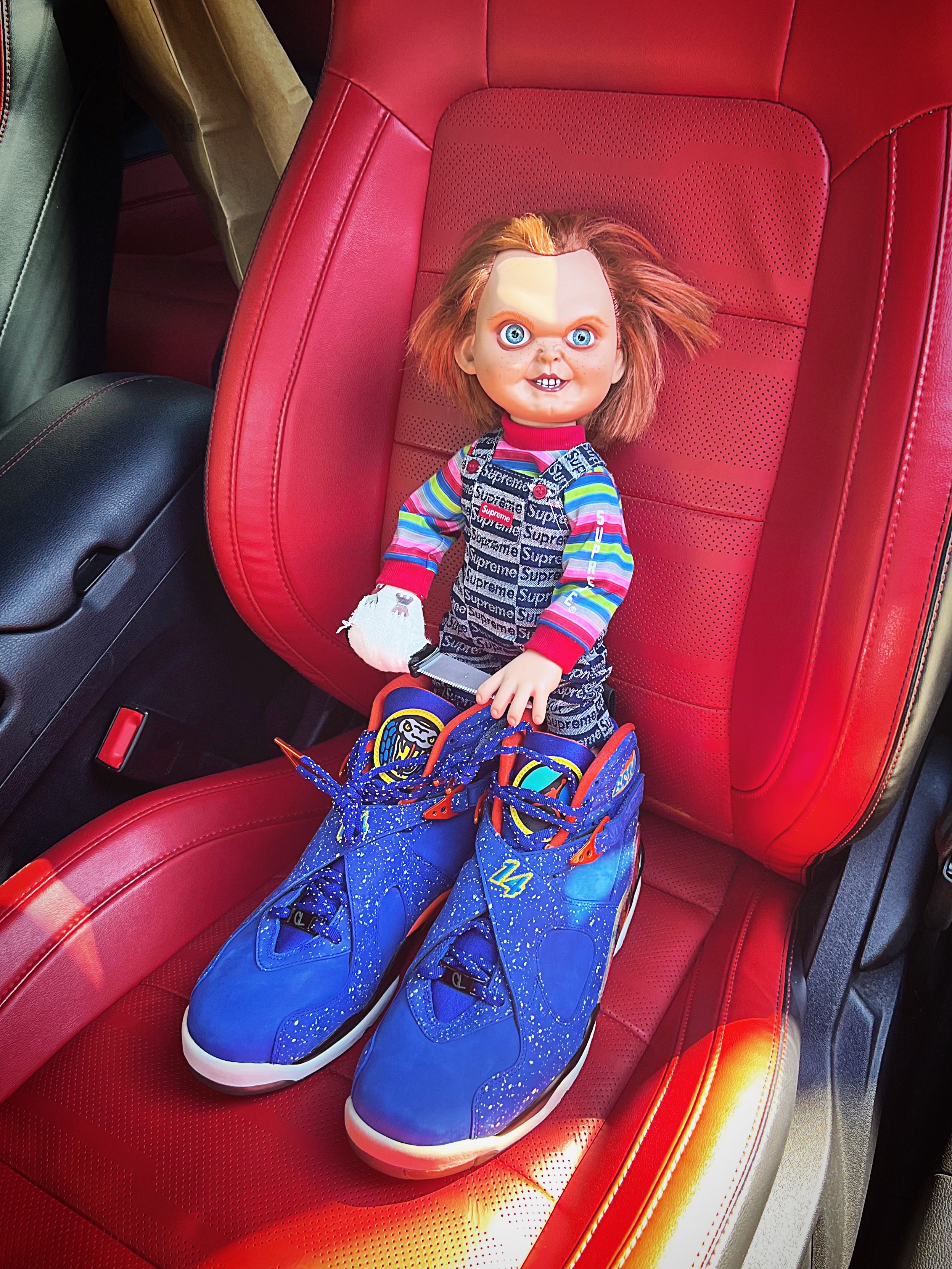 Jordan 8 Retro Doernbecher, Supreme Chucky Doll - 20FW 착용 스타일 - 1