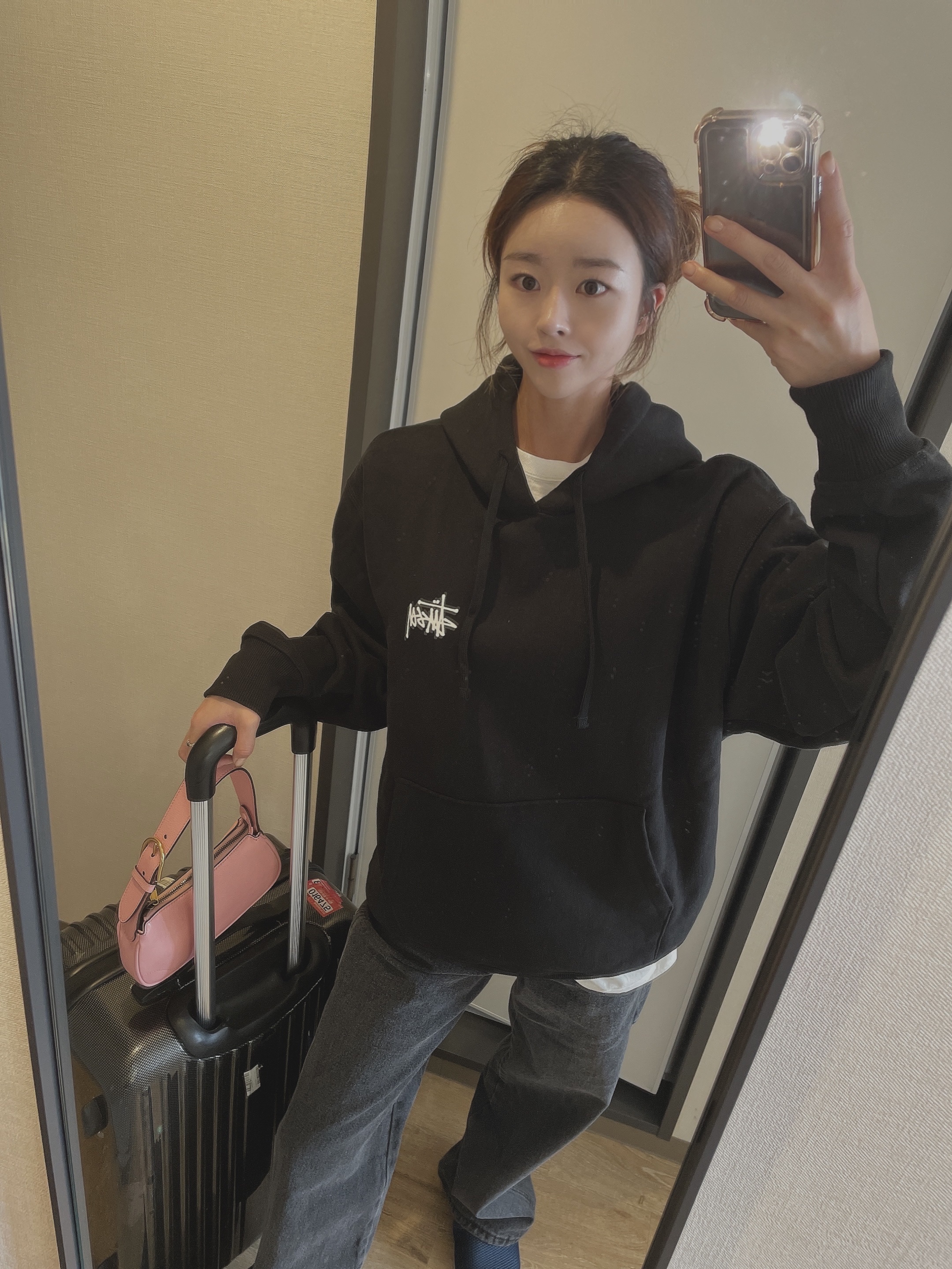 New Balance ML610T Pink Moon - D Standard, Stussy Basic Stussy Hoodie Black 2023 착용 스타일 - 3
