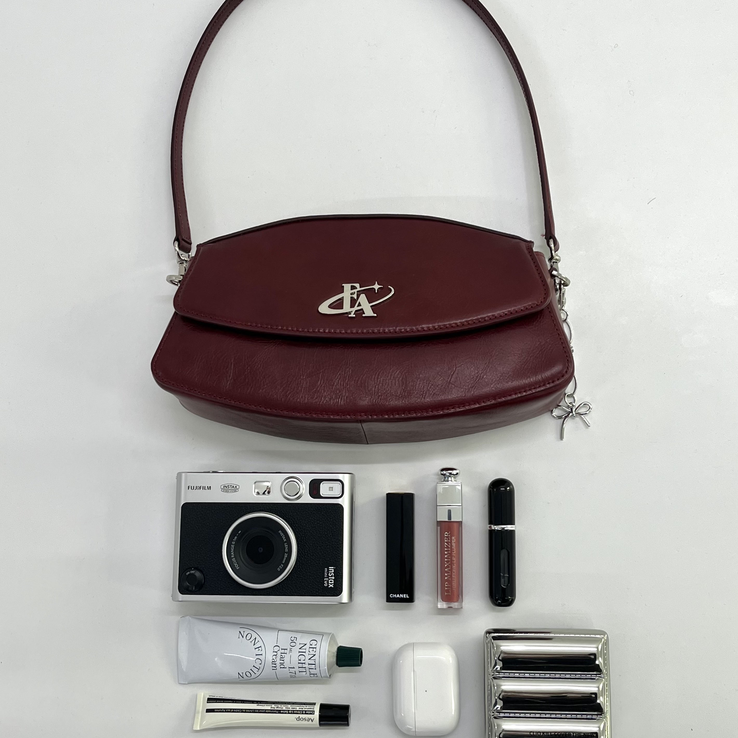 For Appeal Rugby Flap 3way Bag Wine, Fujifilm Instax Mini Evo Black Silver USB B Type (Korean Ver.) 착용 스타일
