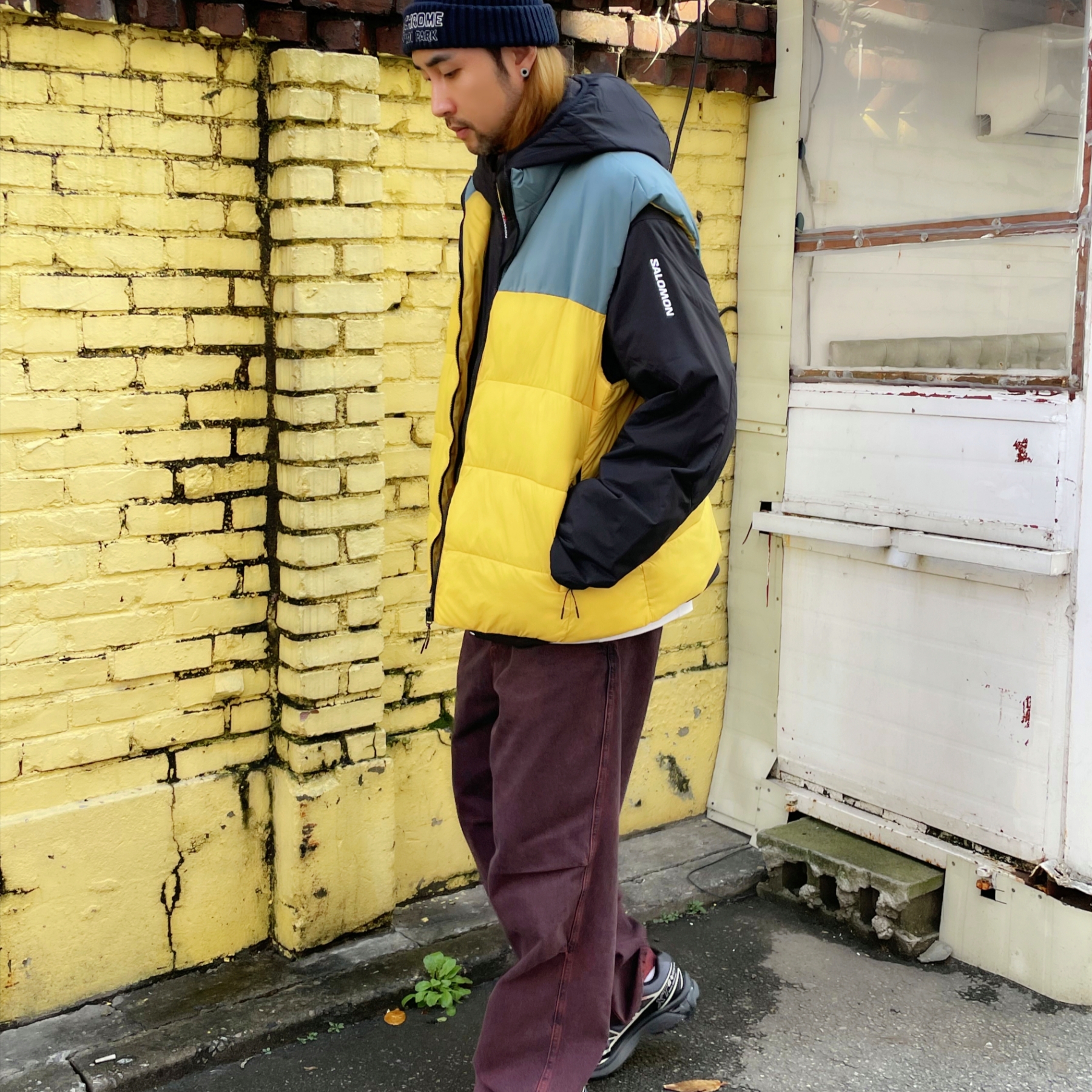 Salomon Modisay Jacket Black 착용 스타일 - 1