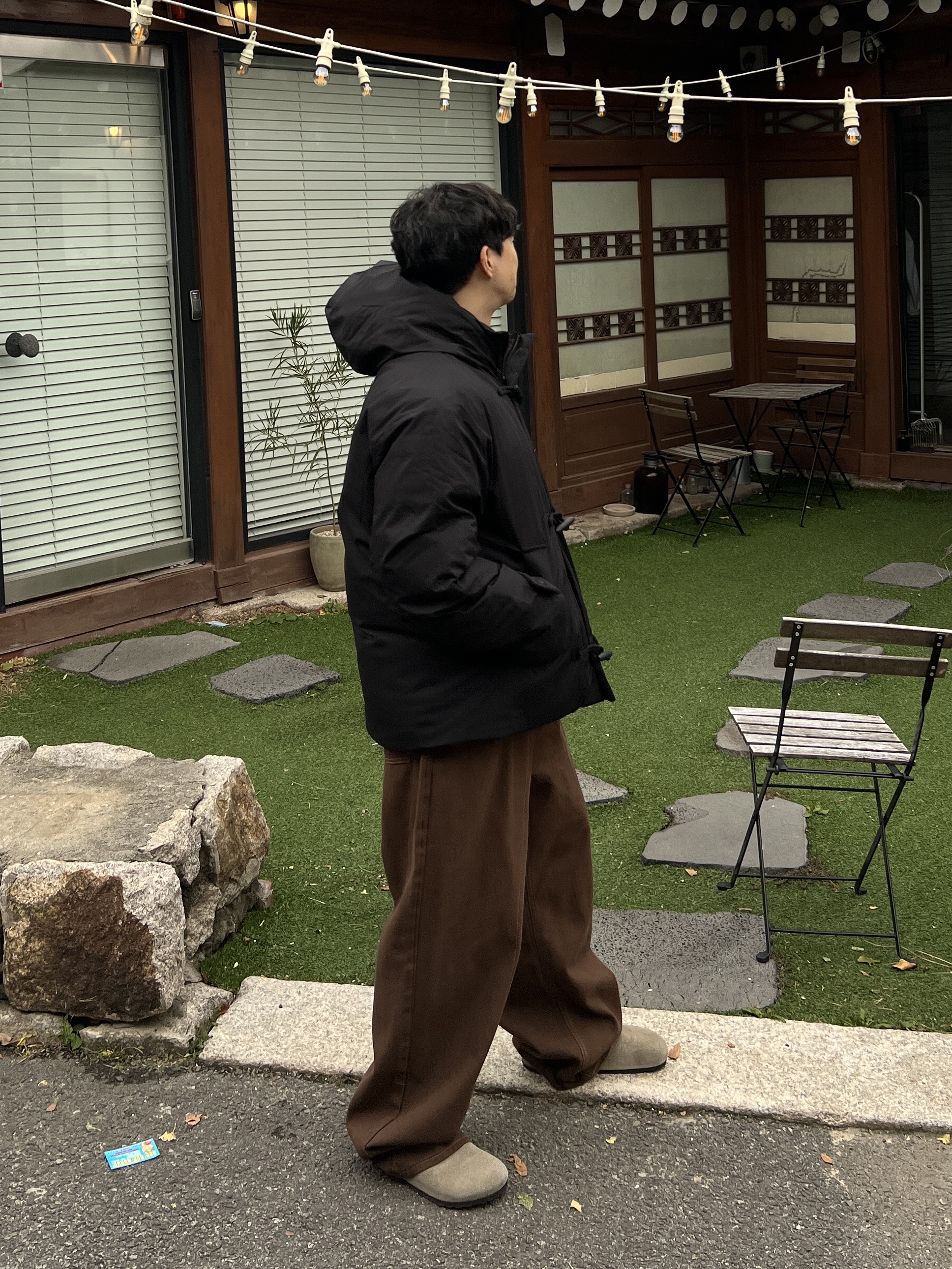 Birkenstock Boston Soft Footbed Taupe - Regular 착용 스타일 - 6